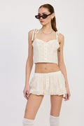 BUTTON UP SLEEVELSS TOP