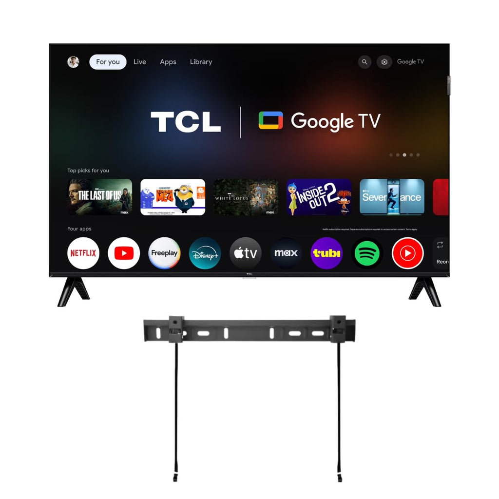 TCL 43" Class Q3K Series Full HD QLED, HDR 10, HVA Panel, Motion Rate 120, 60Hz, Bluetooth, FullView + Free Wall Mount (2025) (Renewed)