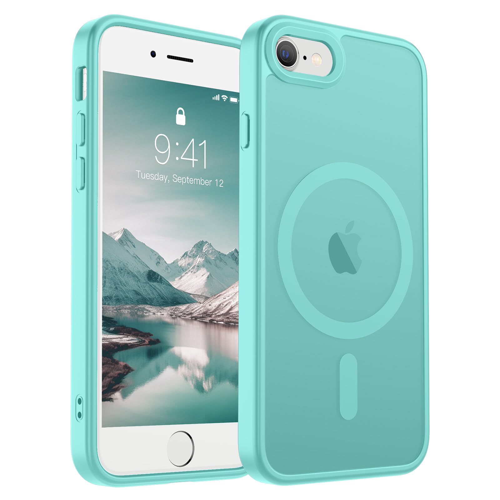 SUPFINE Magnetic for iPhone 17 Pro Max Case (Compatible with MagSafe)(Military Grade Drop Protection) Translucent Matte Shockproof with Anti-Fingerprint Phone Cover, Black