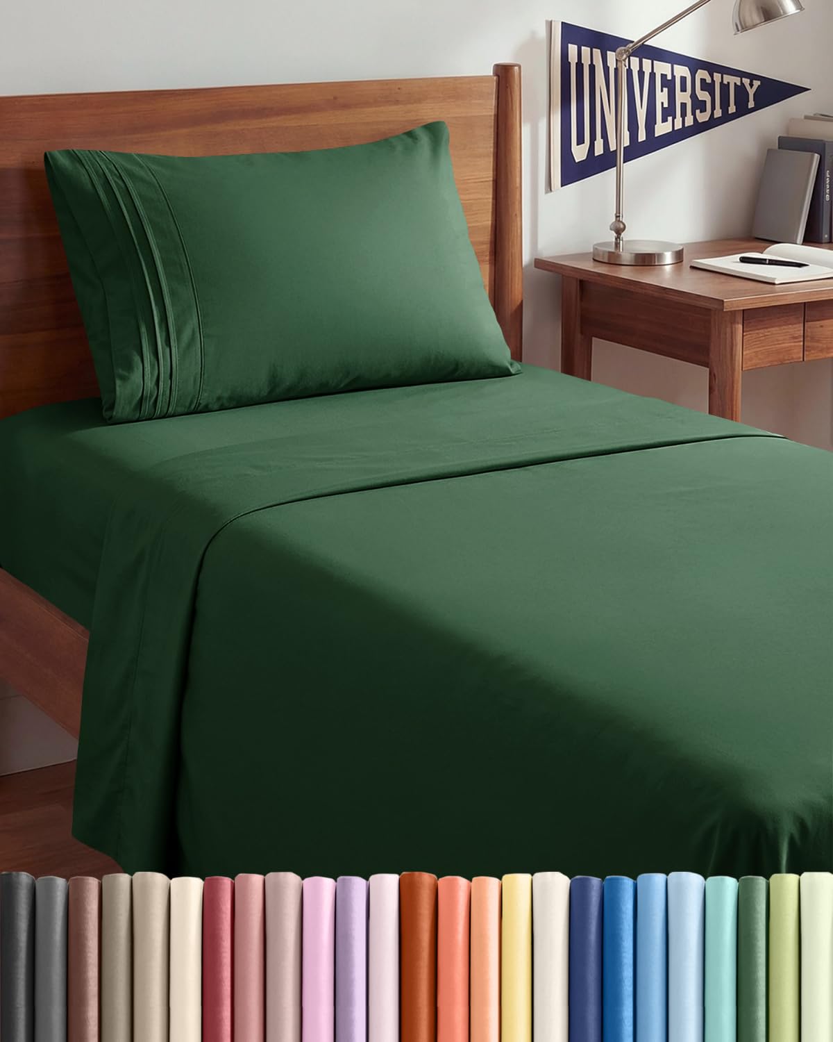 Queen Size 4 Piece Sheet Set - Comfy Breathable & Cooling Sheets - Hotel Luxury Bed Sheets for Women & Men - Deep Pockets, Easy-Fit, Extra Soft and Wrinkle Free Sheets - White Oeko-Tex Bed Sheet Set