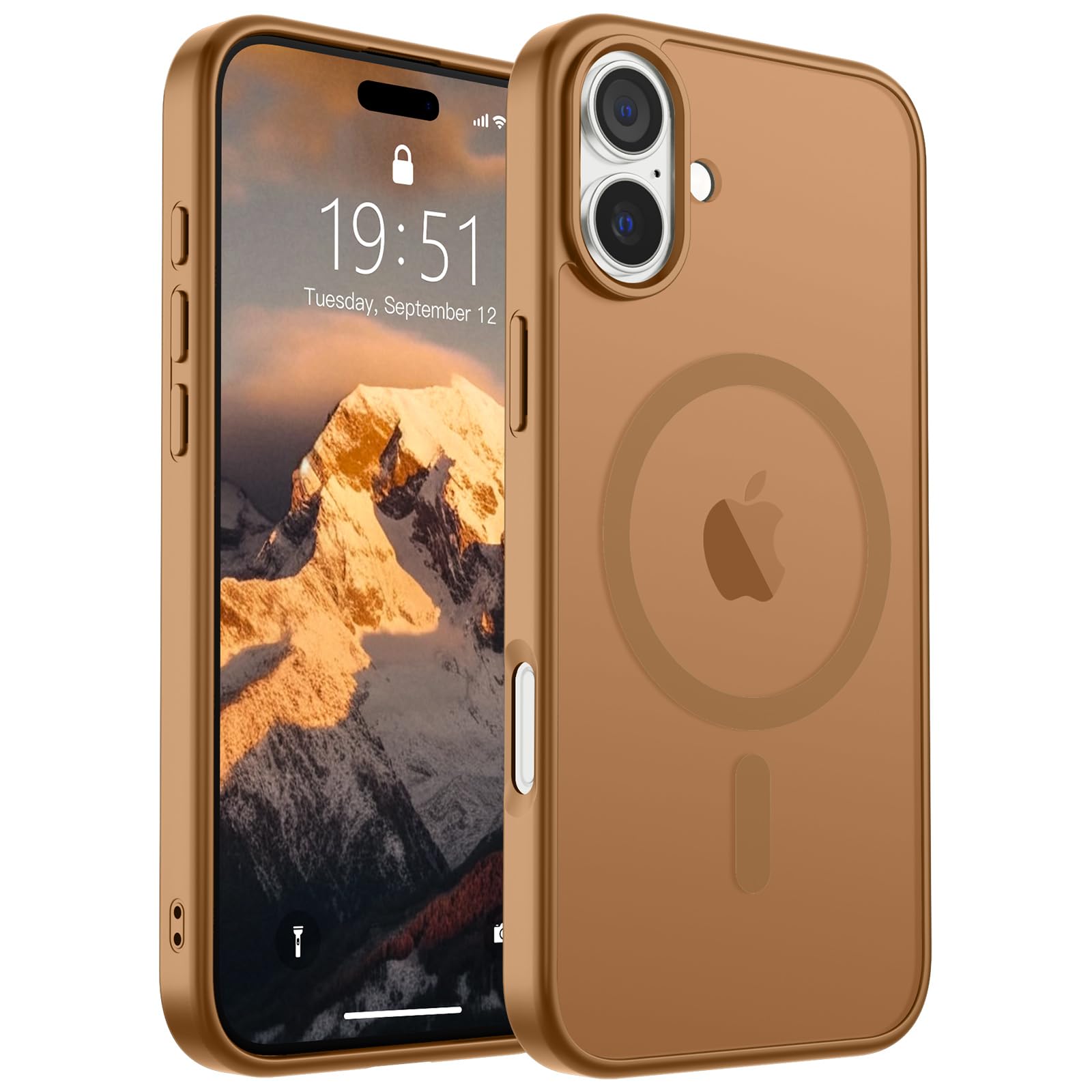 SUPFINE Magnetic for iPhone 17 Pro Max Case (Compatible with MagSafe)(Military Grade Drop Protection) Translucent Matte Shockproof with Anti-Fingerprint Phone Cover, Black