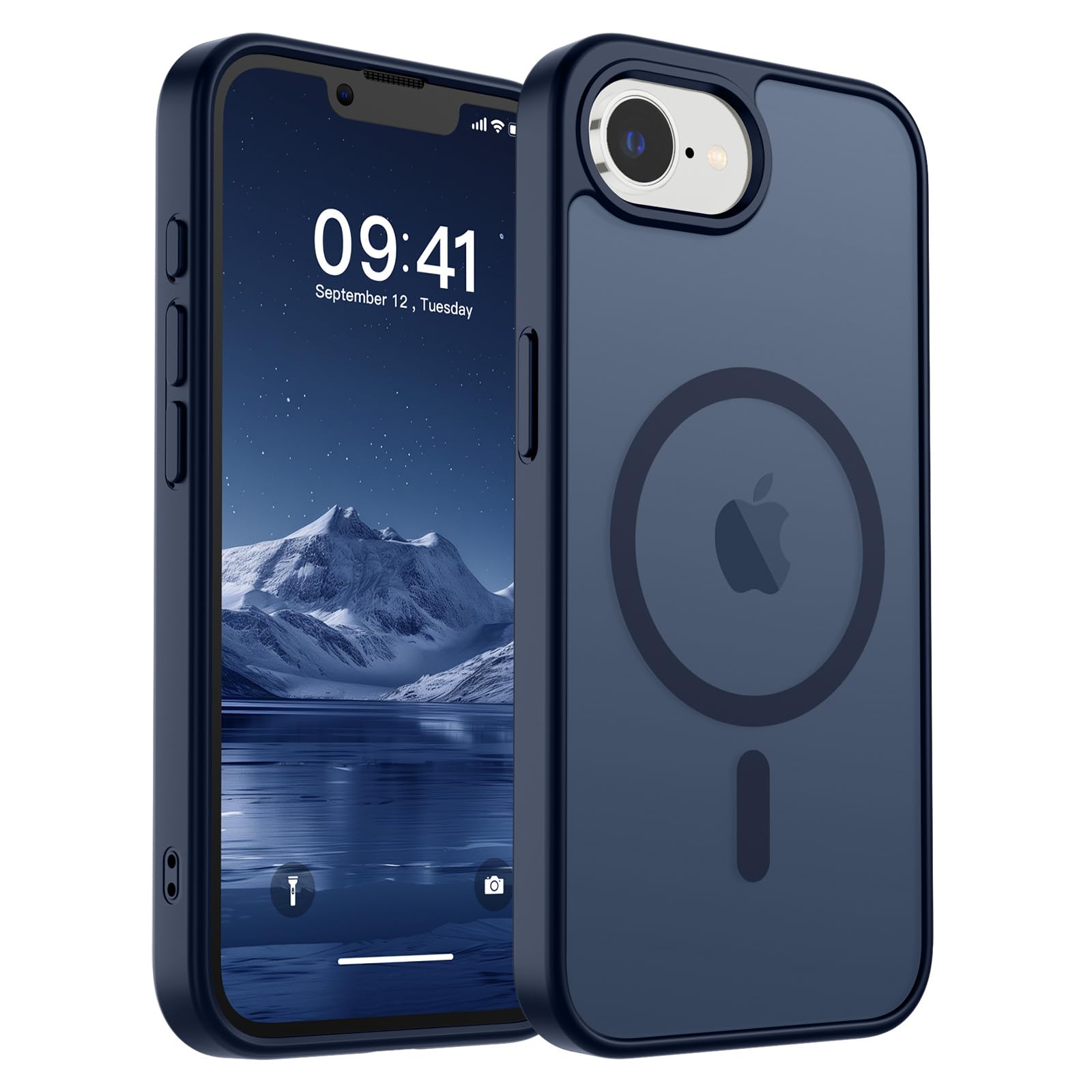 SUPFINE Magnetic for iPhone 17 Pro Max Case (Compatible with MagSafe)(Military Grade Drop Protection) Translucent Matte Shockproof with Anti-Fingerprint Phone Cover, Black
