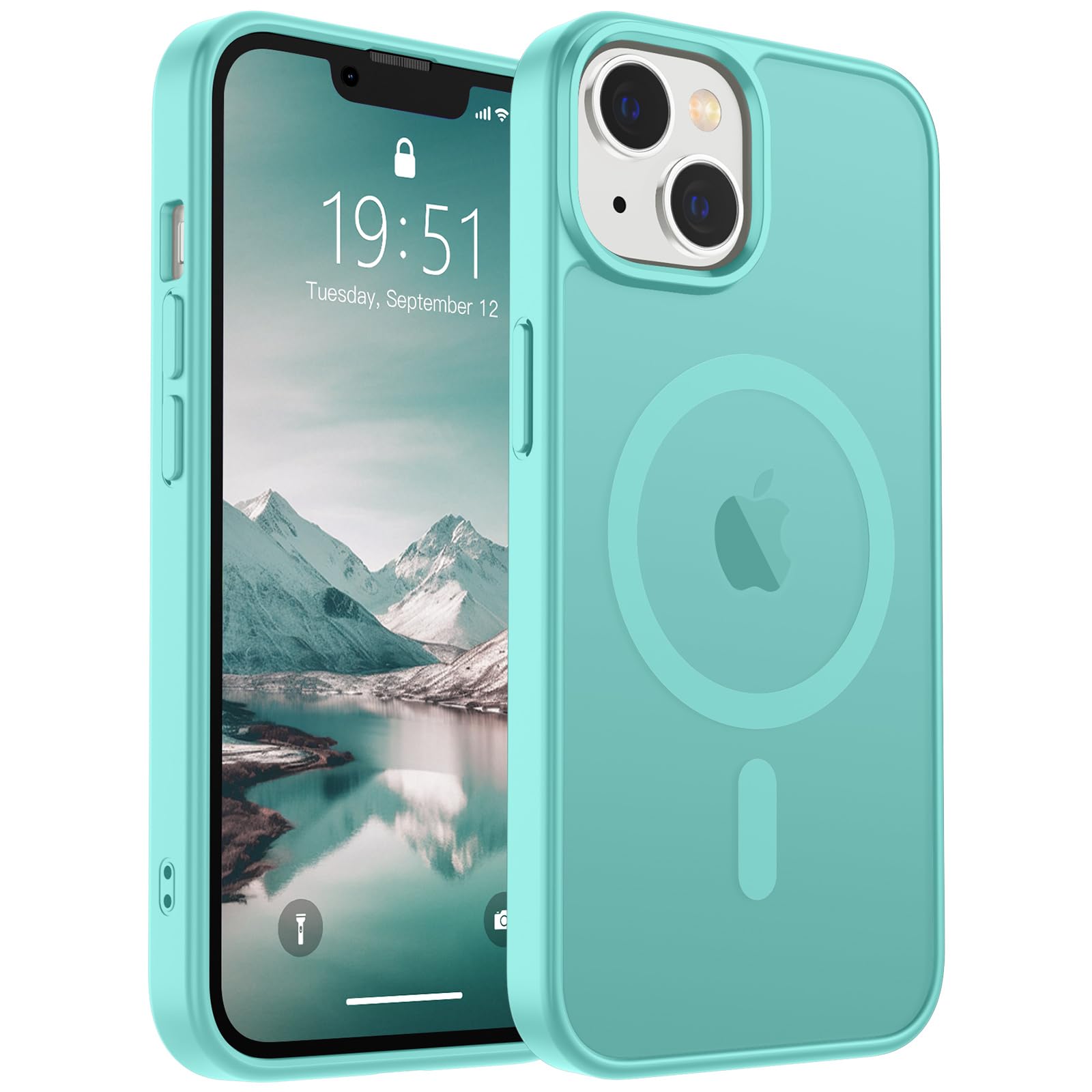 SUPFINE Magnetic for iPhone 17 Pro Max Case (Compatible with MagSafe)(Military Grade Drop Protection) Translucent Matte Shockproof with Anti-Fingerprint Phone Cover, Black
