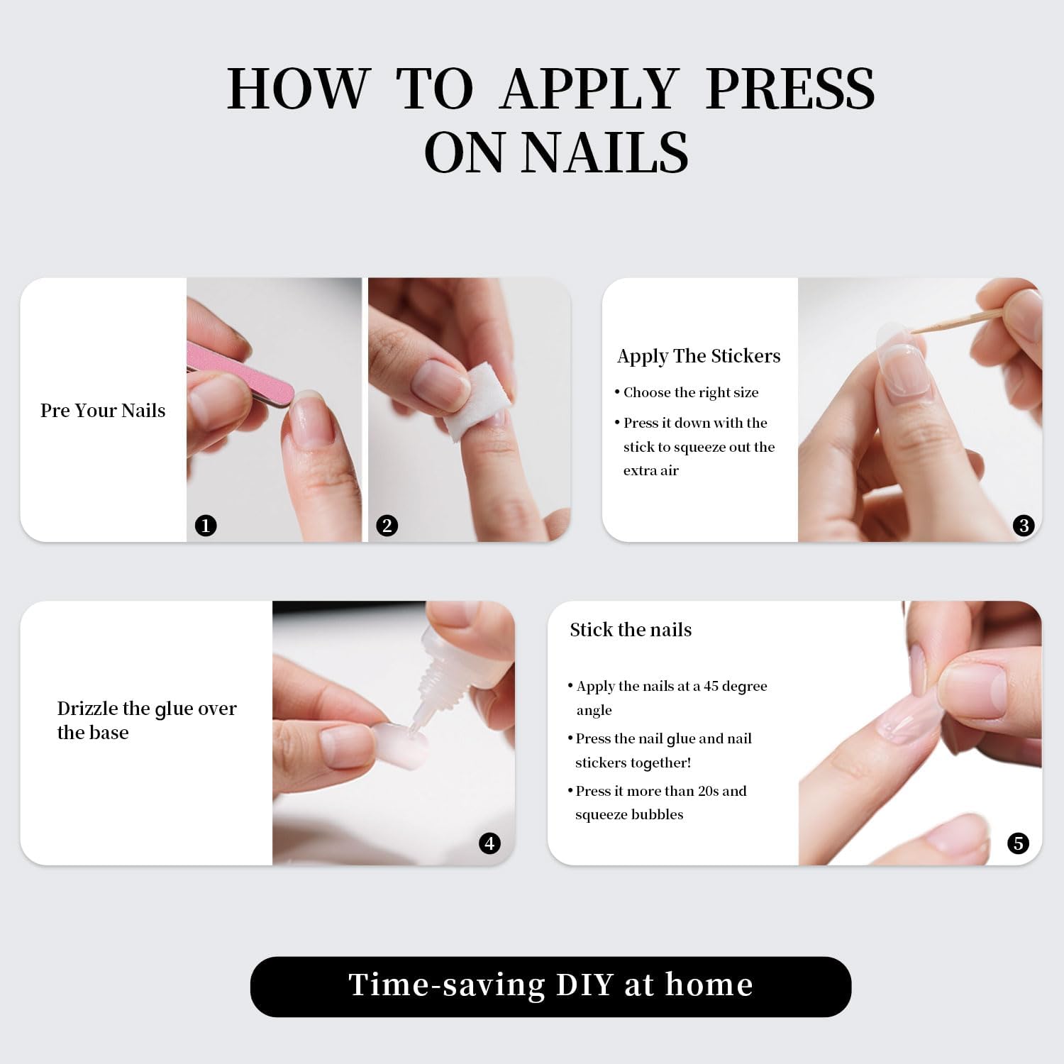 Summer French Press On Nails Short Almond, Cute Nude Pink Fake Nails with White French Tip & Brown Dot Detail, Glossy Gel Acrylic Stick On Nails, Perfect for Daily Wear & Gifts, New Packaging, 32PCS
