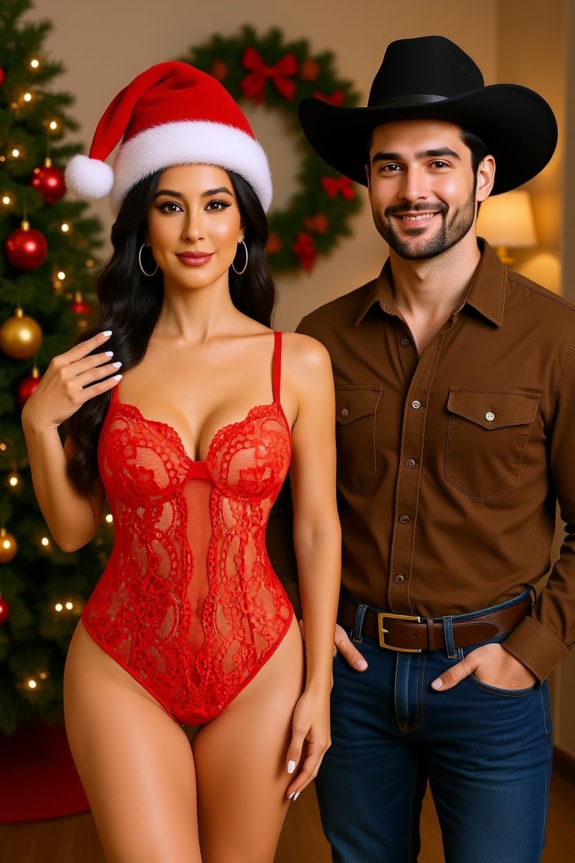 Avidlove Sexy Lingerie for Women Lace Teddy Bodysuit Deep V Cut Out Babydoll One Piece lingerie