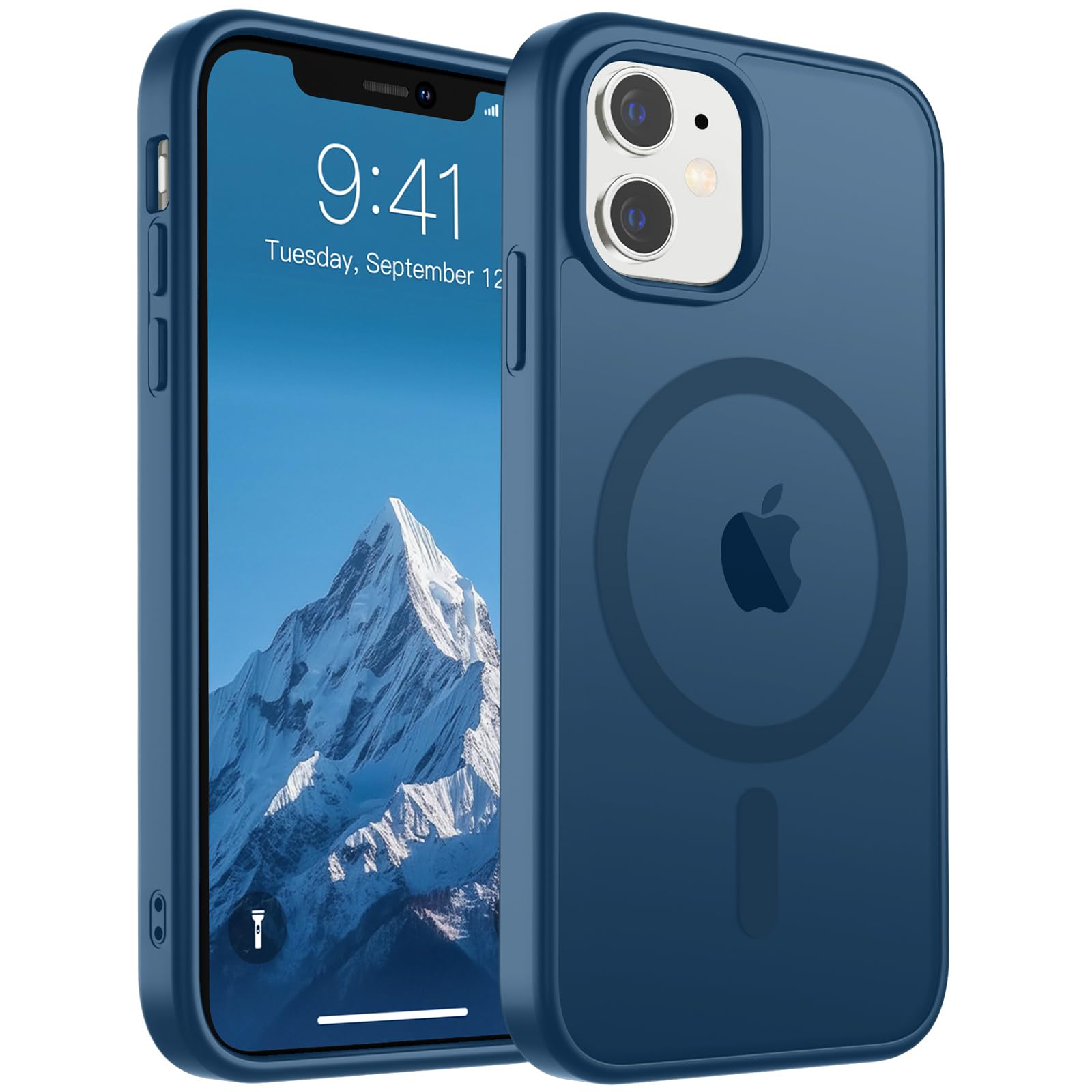 SUPFINE Magnetic for iPhone 17 Pro Max Case (Compatible with MagSafe)(Military Grade Drop Protection) Translucent Matte Shockproof with Anti-Fingerprint Phone Cover, Black