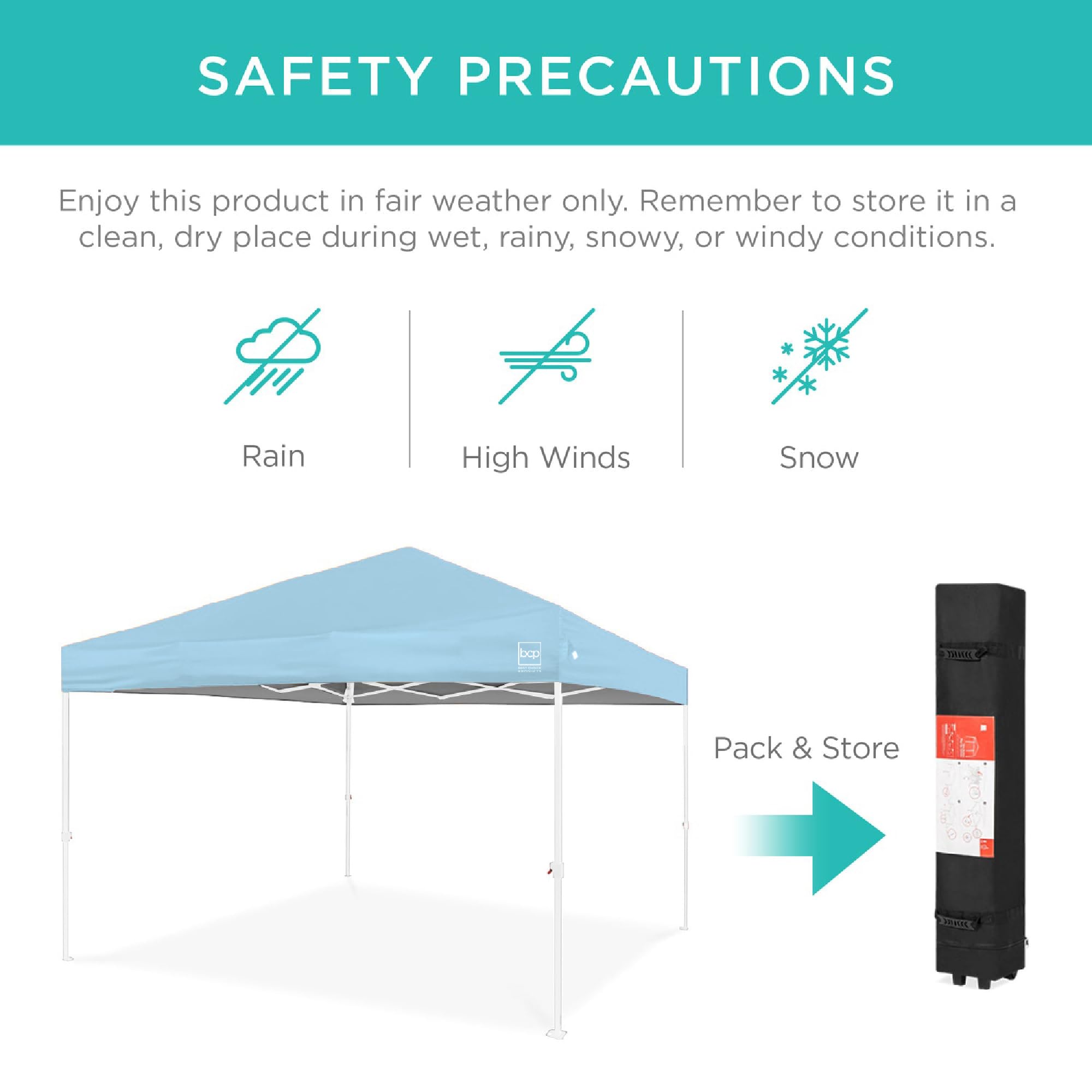 Best Choice Products 10x10ft Pop Up Canopy Tent with Sidewall, 1 Person 1 Minute Set Up, Carry Case, 4 Weight Bags - Pink/White