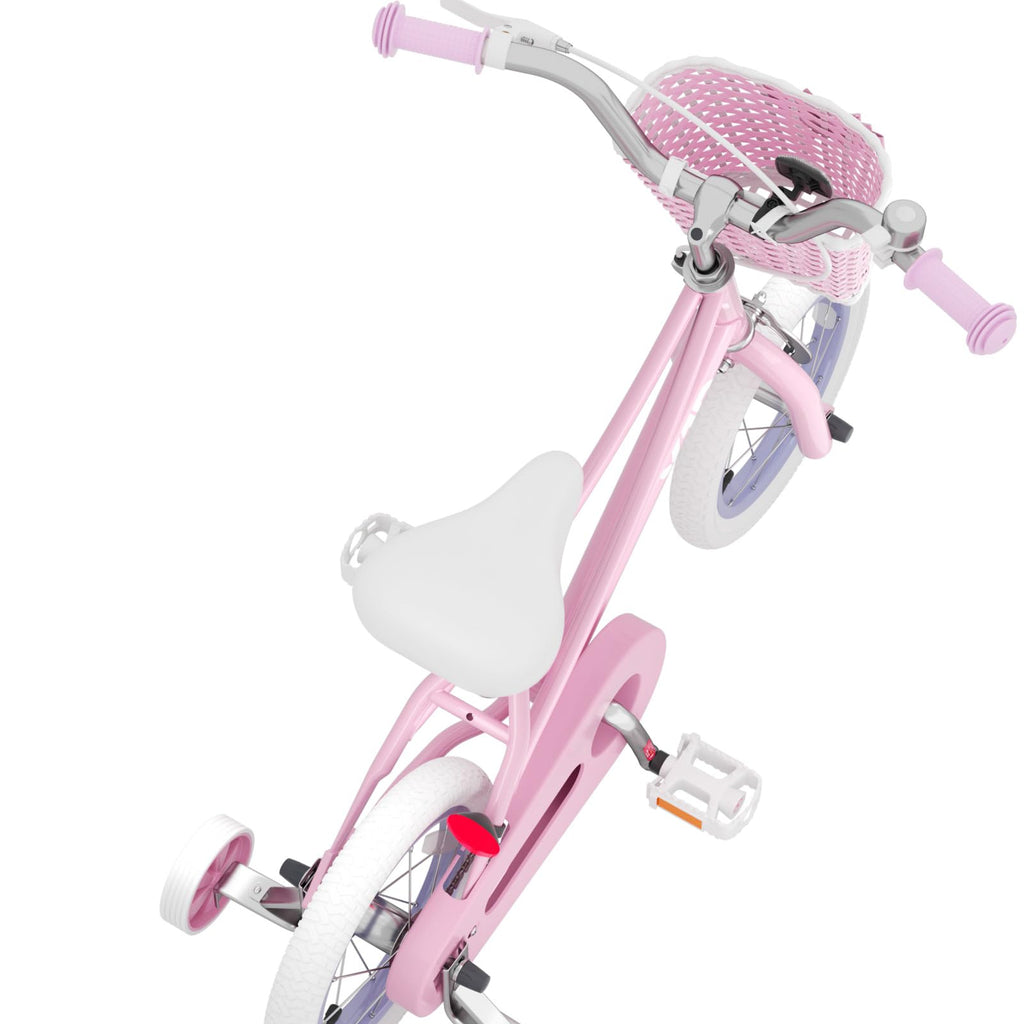 XJD Girls Bike for 2-12 Years Old Kids 12 14 16 20 Inch Toddler Bike,Retro Style Kids Bike with Training Wheels, 20 Inch Girl Bicycle with Kickstand