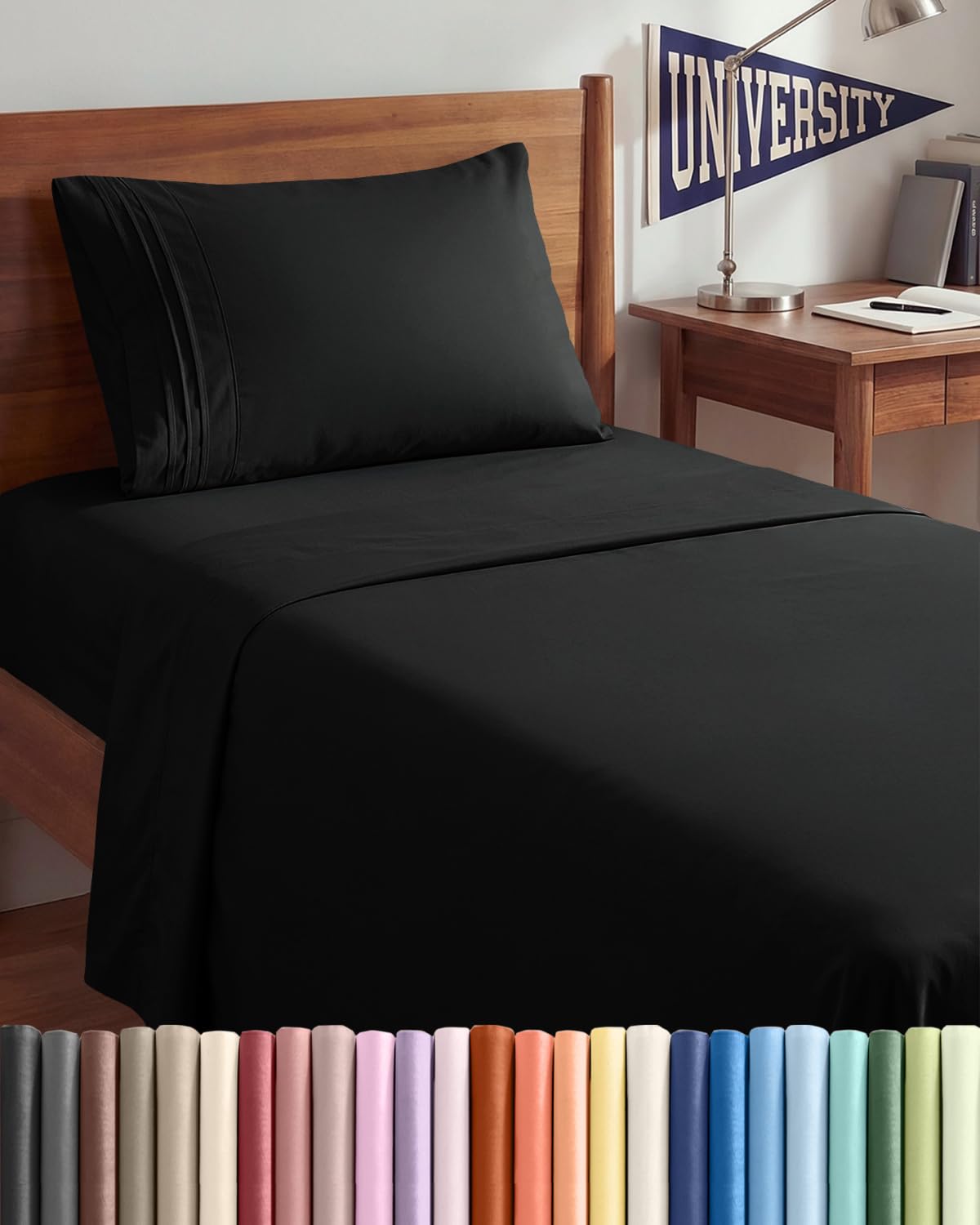 Queen Size 4 Piece Sheet Set - Comfy Breathable & Cooling Sheets - Hotel Luxury Bed Sheets for Women & Men - Deep Pockets, Easy-Fit, Extra Soft and Wrinkle Free Sheets - White Oeko-Tex Bed Sheet Set