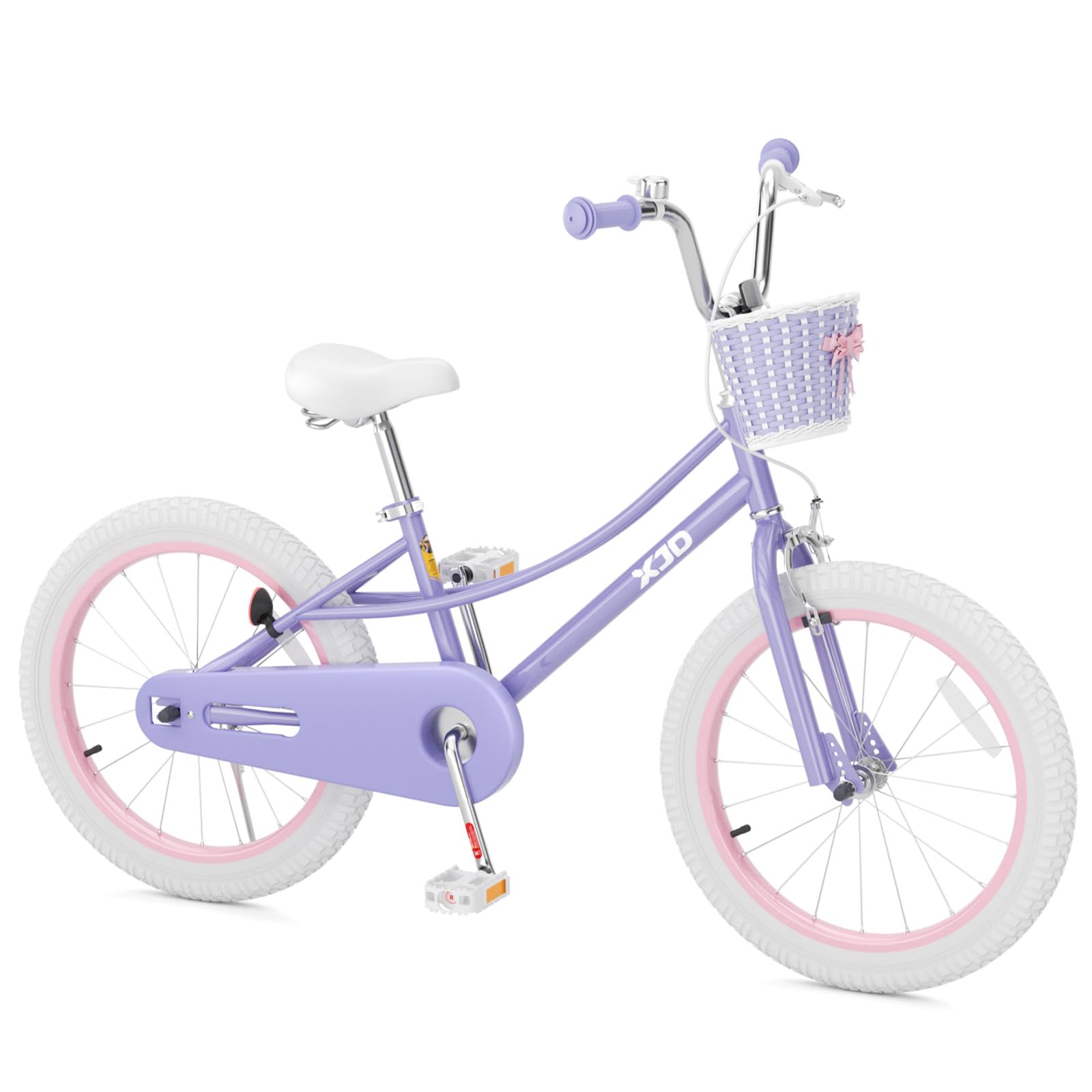XJD Girls Bike for 2-12 Years Old Kids 12 14 16 20 Inch Toddler Bike,Retro Style Kids Bike with Training Wheels, 20 Inch Girl Bicycle with Kickstand