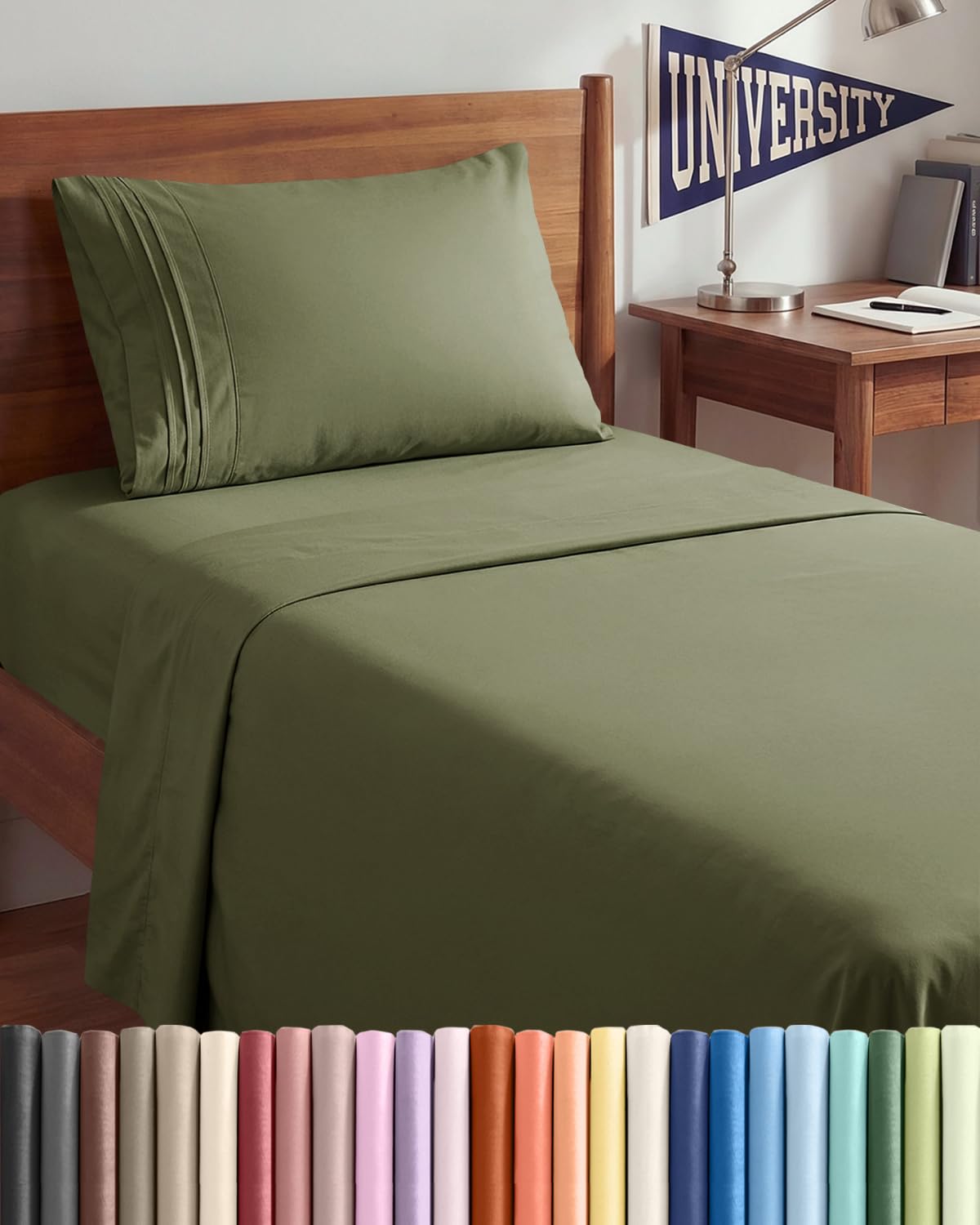 Queen Size 4 Piece Sheet Set - Comfy Breathable & Cooling Sheets - Hotel Luxury Bed Sheets for Women & Men - Deep Pockets, Easy-Fit, Extra Soft and Wrinkle Free Sheets - White Oeko-Tex Bed Sheet Set