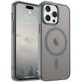SUPFINE Magnetic for iPhone 17 Pro Max Case (Compatible with MagSafe)(Military Grade Drop Protection) Translucent Matte Shockproof with Anti-Fingerprint Phone Cover, Black