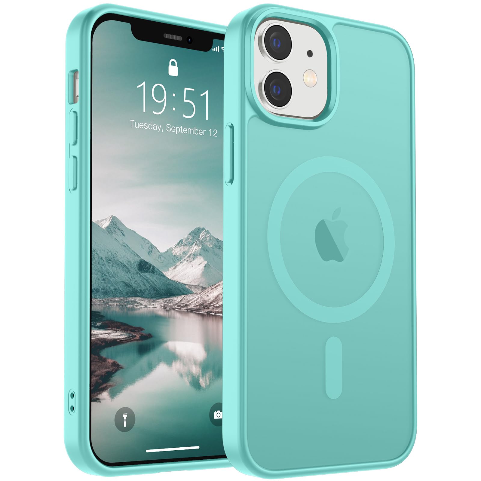 SUPFINE Magnetic for iPhone 17 Pro Max Case (Compatible with MagSafe)(Military Grade Drop Protection) Translucent Matte Shockproof with Anti-Fingerprint Phone Cover, Black
