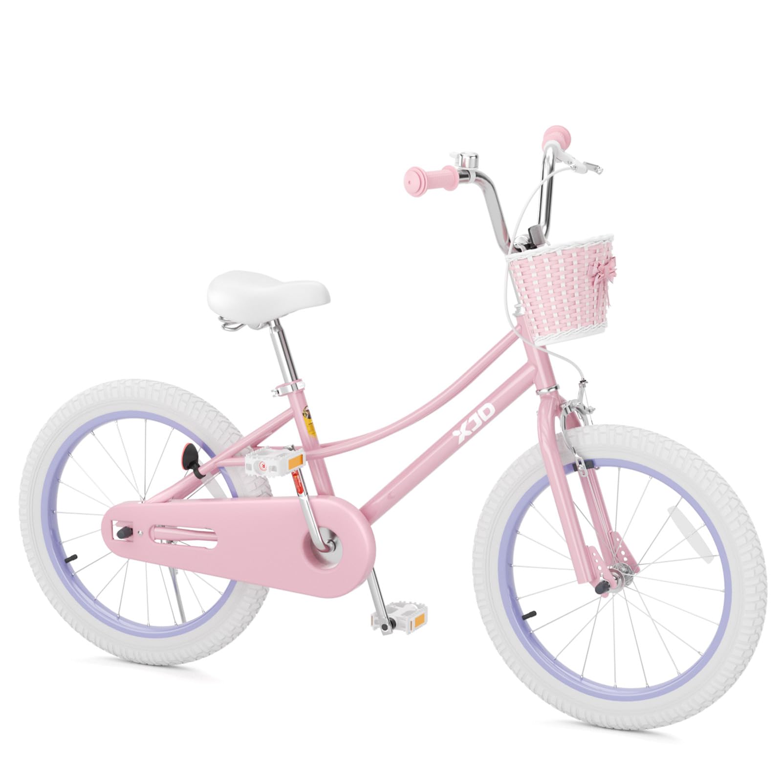 XJD Girls Bike for 2-12 Years Old Kids 12 14 16 20 Inch Toddler Bike,Retro Style Kids Bike with Training Wheels, 20 Inch Girl Bicycle with Kickstand