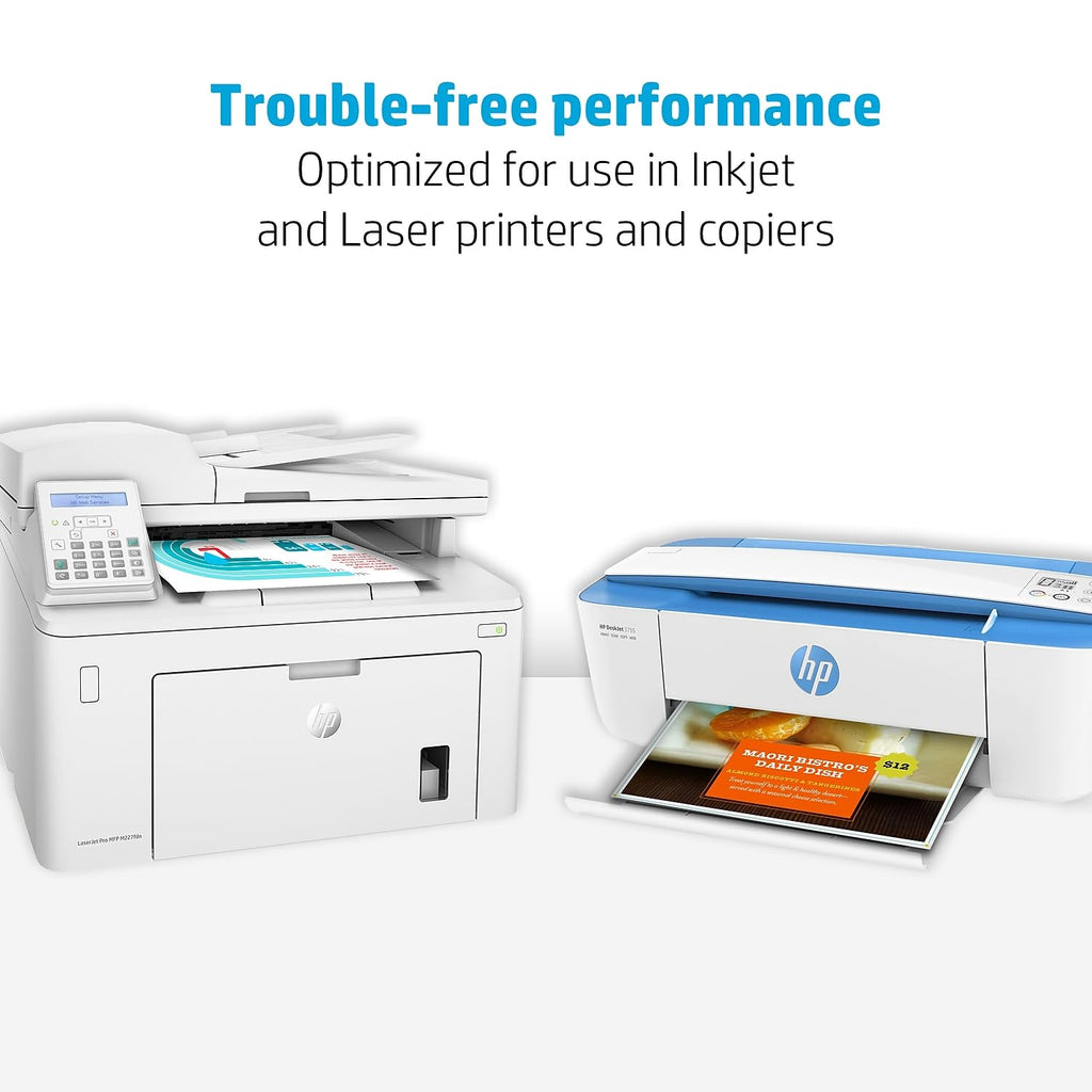 HP Paper Printer | 8.5 x 11 Paper | Premium 32 lb | 1 Ream - 500 Sheets | 100 Bright | Made in USA - FSC Certified | 113100R