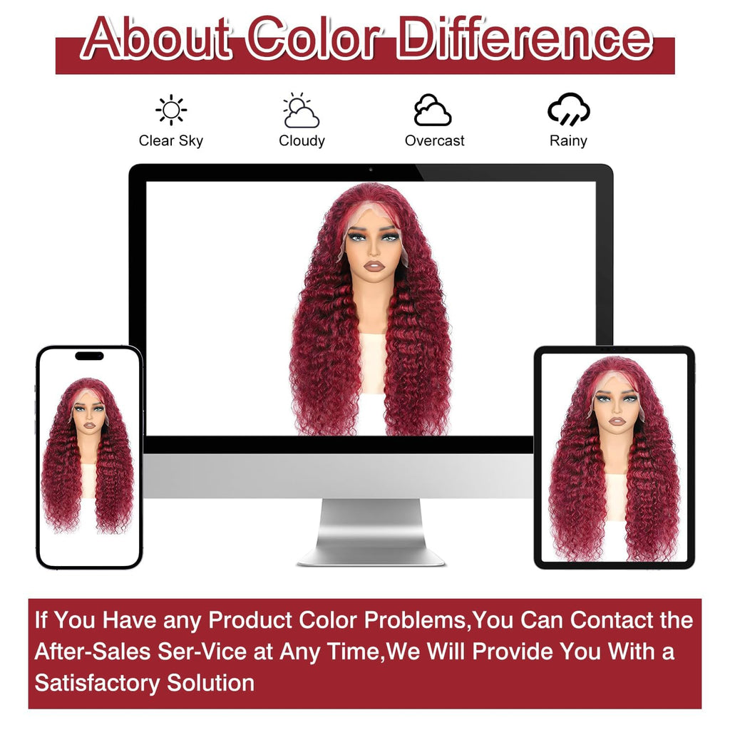 Nsvnsv 30 Inch 13x6 Deep Wave Lace Front Wigs Human Hair HD Full Lace Frontal Wigs Pre Plucked Bleached Knots 180% Density Deep Curly Human Hair Wig Natural Color