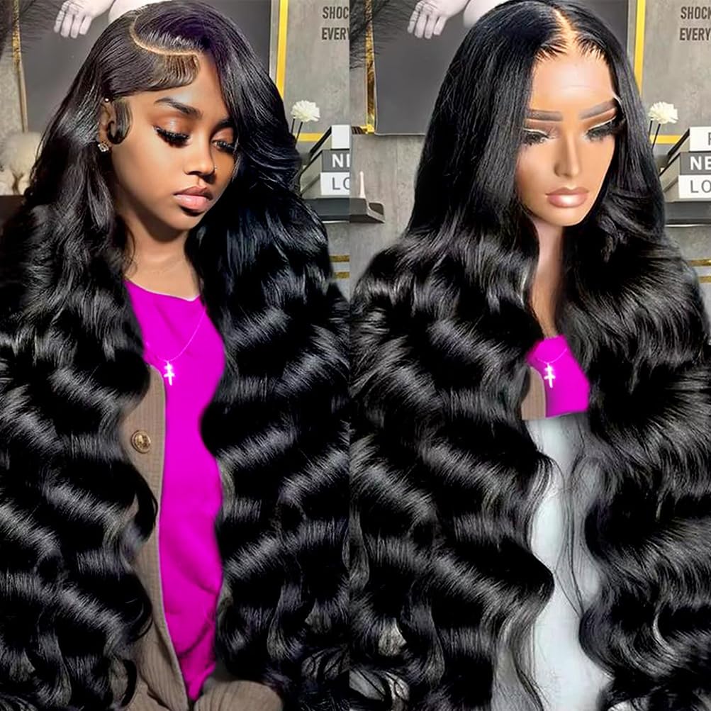 30inch Chocolate Brown Lace Front Wig Human Hair 13x6 Hd Lace Frontal Wigs Human Hair 200 Density Body Wave Chocolate Brown Wig Human Hair pre Plucked Colored Wigs for Women