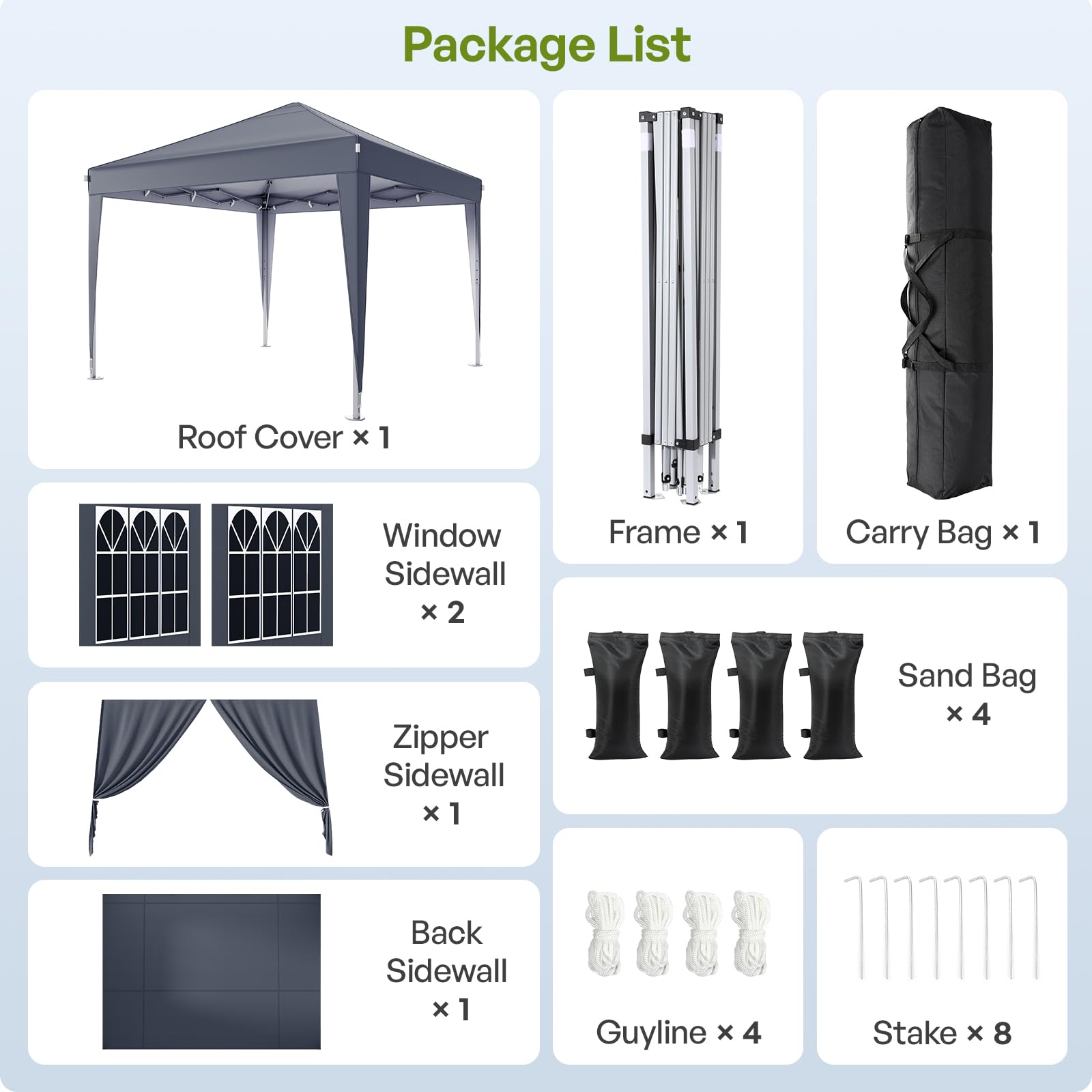 Driftalia 10x10 Pop Up Canopy with Sidewalls, Outdoor Instant Canopy Tent with Carry Bag for Commercial Events, Camping, Backyard Parties - White