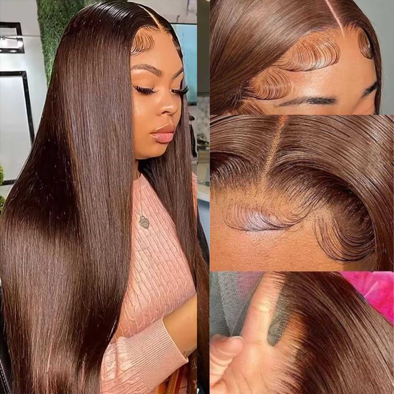 GZX 26 Inch 613 Lace Front Wig Human Hair 13X4 Blonde Straight HD Transparent Lace Frontal Wigs Human Hair Pre Plucked with Baby Hair 180% Density Blonde Glueless Wigs Human Hair