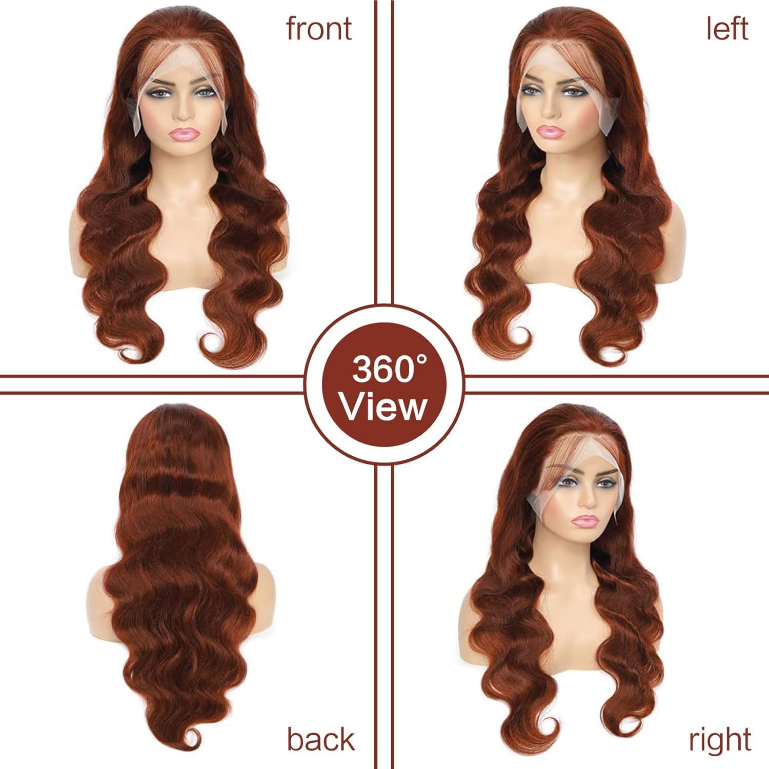 30inch Chocolate Brown Lace Front Wig Human Hair 13x6 Hd Lace Frontal Wigs Human Hair 200 Density Body Wave Chocolate Brown Wig Human Hair pre Plucked Colored Wigs for Women