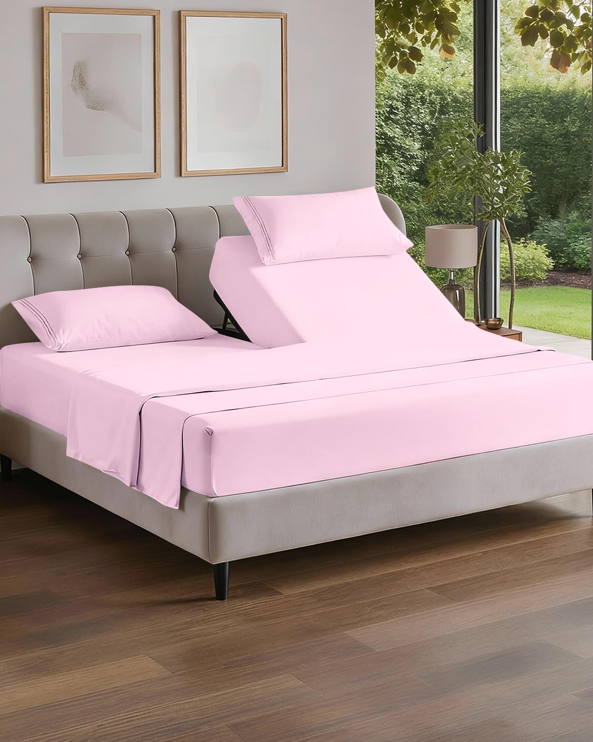 Queen Size 4 Piece Sheet Set - Comfy Breathable & Cooling Sheets - Hotel Luxury Bed Sheets for Women & Men - Deep Pockets, Easy-Fit, Extra Soft and Wrinkle Free Sheets - White Oeko-Tex Bed Sheet Set