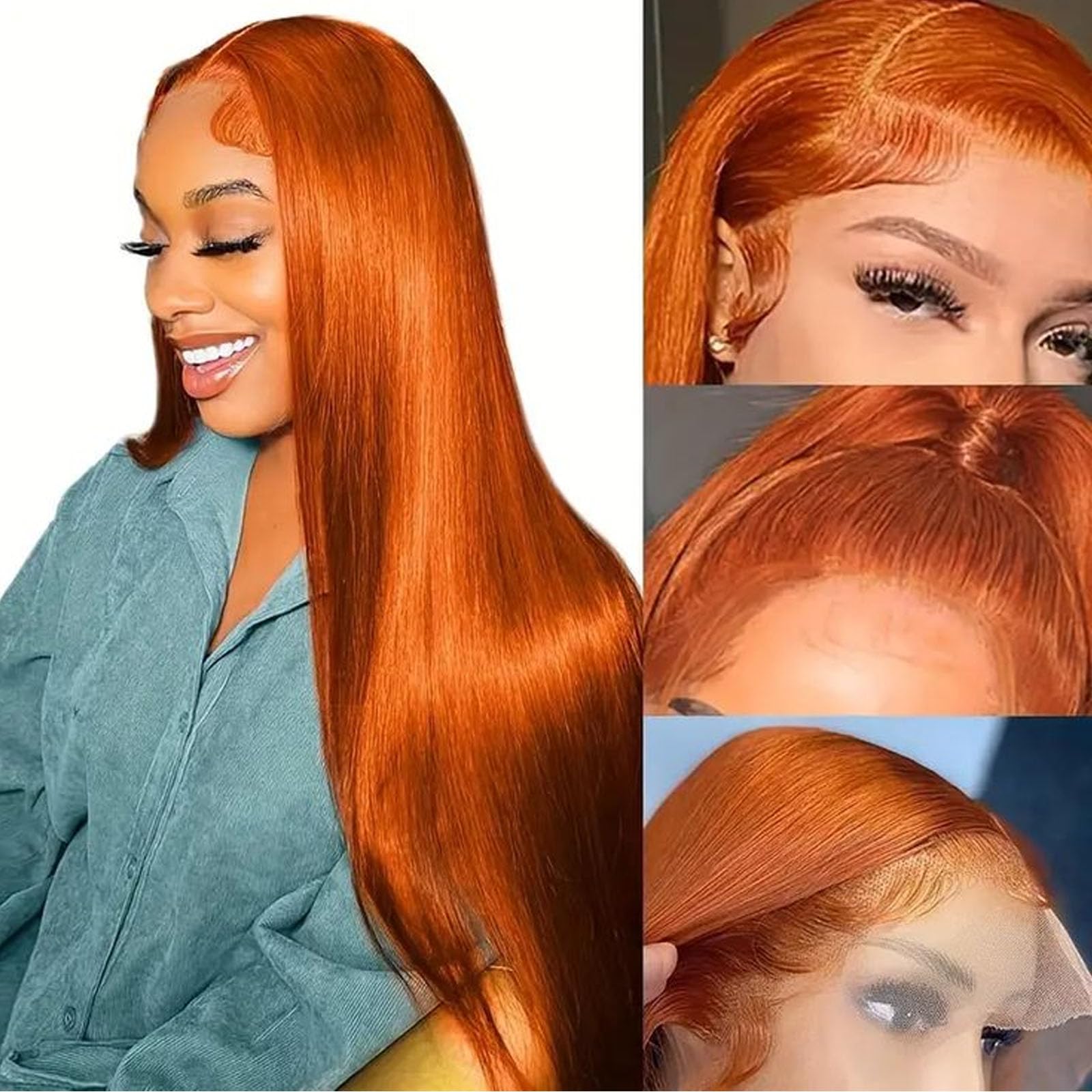 Fiumer Burgundy Wig Human Hair 28inch 13x6 HD Transparent Lace Straight 99J Red Human Hair Wig Colored Reddish Brown Lace Frontal Wigs 180% Density Pre Plucked