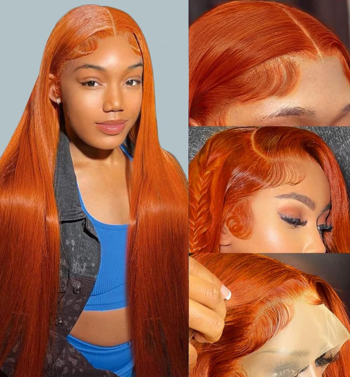 TTSMINS 13x6 Lace Front Wigs Human Hair for Women 180 Density HD Transparent 28 Inch Straight Lace Front Wigs Human Hair Pre Plucked Glueless Lace Frontal Wigs Natural Black Color