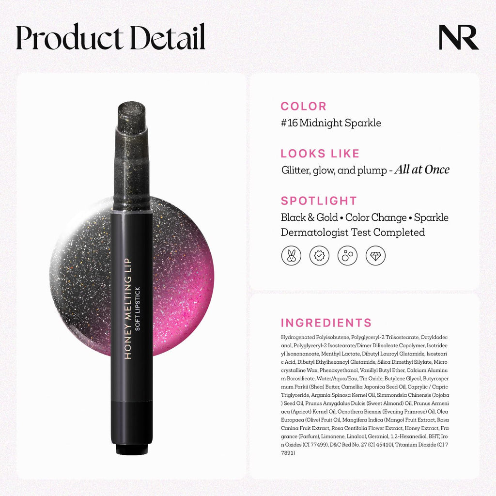 Nature Republic HONEY MELTING LIP (02 FIG) SOFT LIP STICK, Hydrating Gloss, Moisturizing balms, Sheer tint, Shine & Nude, Glowy Finish, korean make up