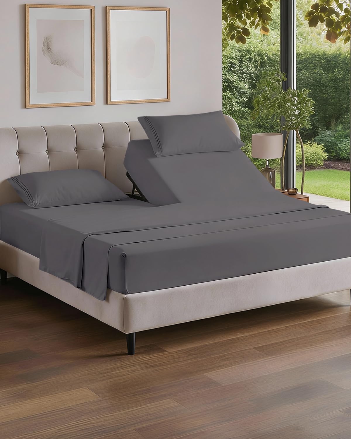 Queen Size 4 Piece Sheet Set - Comfy Breathable & Cooling Sheets - Hotel Luxury Bed Sheets for Women & Men - Deep Pockets, Easy-Fit, Extra Soft and Wrinkle Free Sheets - White Oeko-Tex Bed Sheet Set