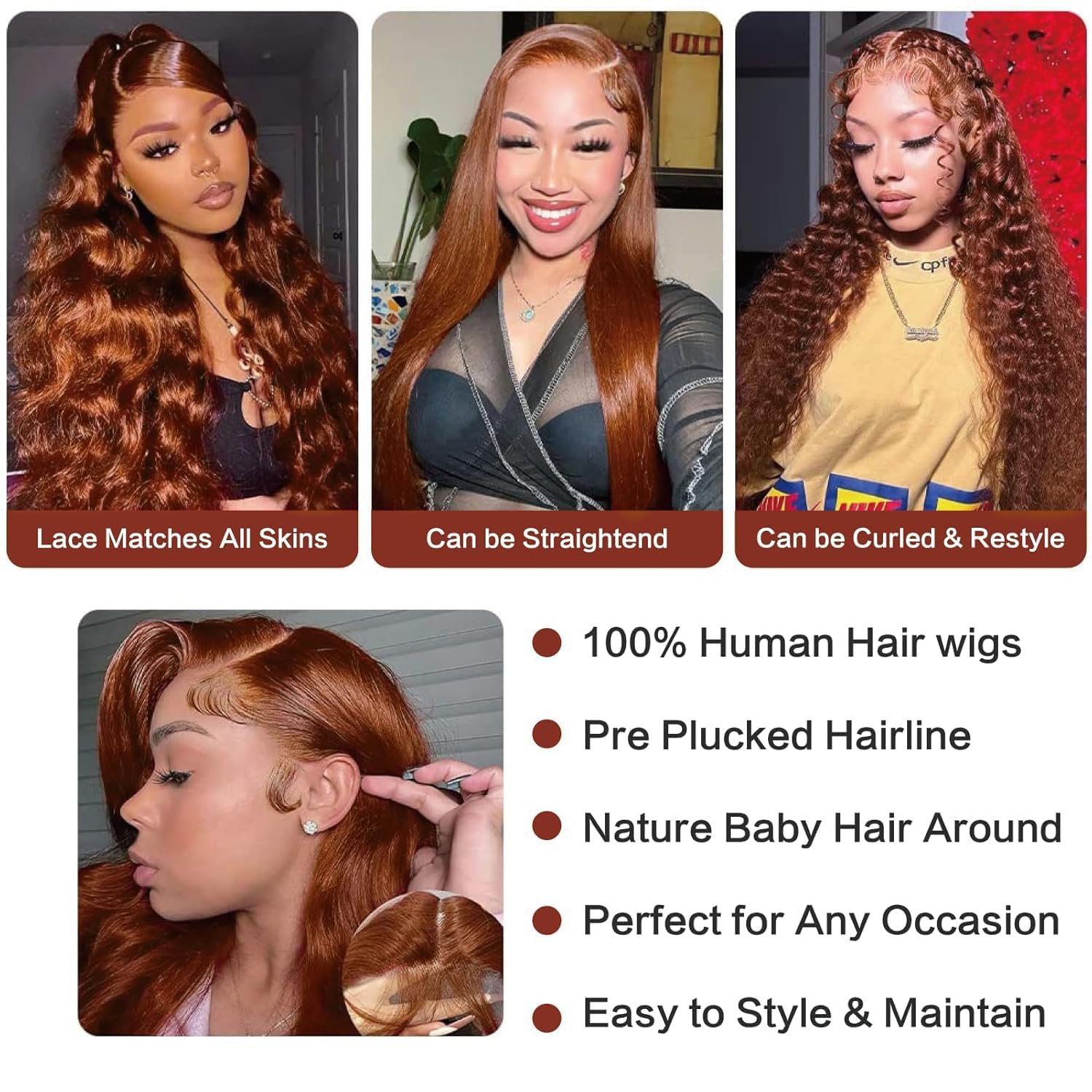 30inch Chocolate Brown Lace Front Wig Human Hair 13x6 Hd Lace Frontal Wigs Human Hair 200 Density Body Wave Chocolate Brown Wig Human Hair pre Plucked Colored Wigs for Women