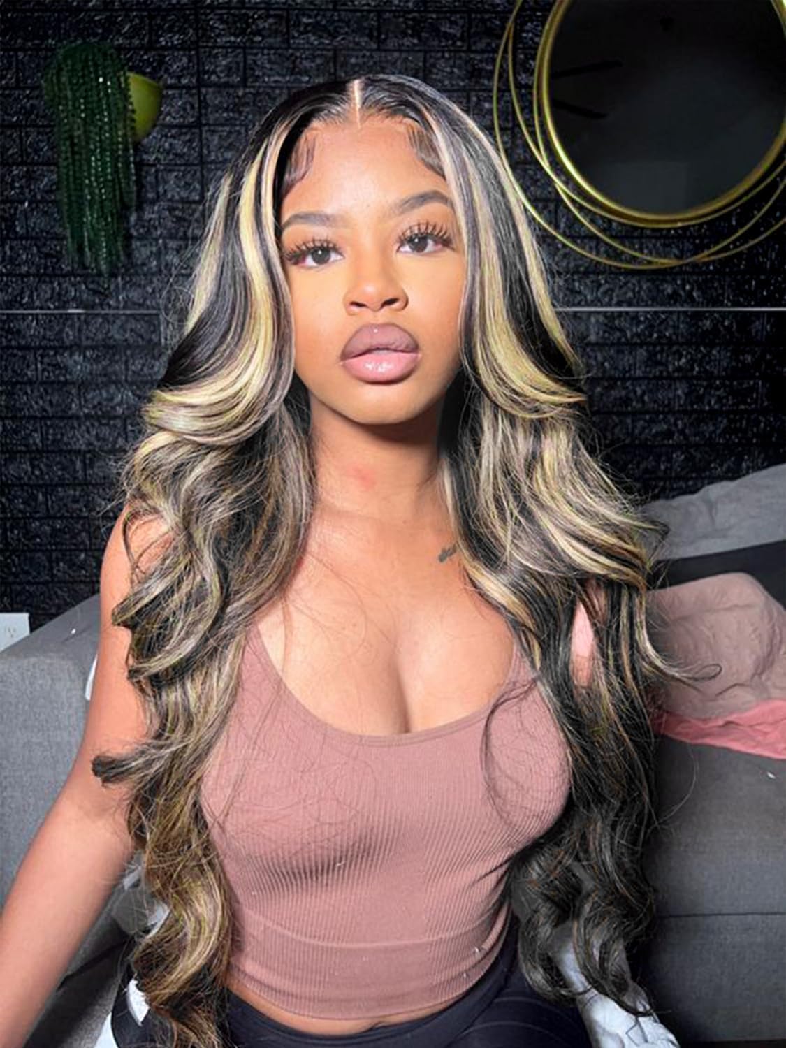 13x6 Lace Front Wigs Human Hair Pre Plucked 180 Density 26 Inch HD Body Wave Lace Front Wigs Human Hair 10A Frontal Wigs Human Hair wigs for Women Glueless Wigs Human Hair Pre Plucked Black wig