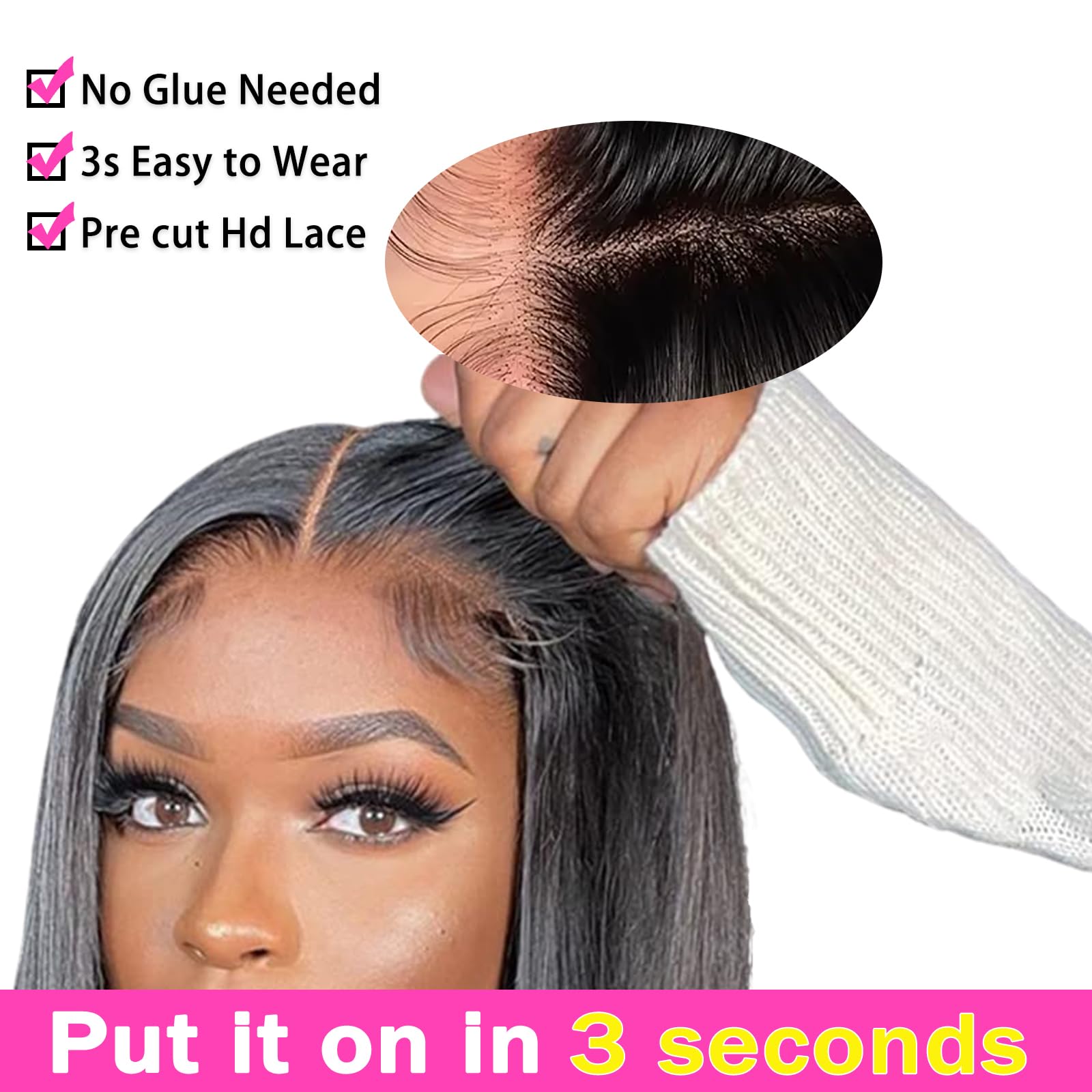13x6 Lace Front Wigs Human Hair Pre Plucked 180 Density 26 Inch HD Body Wave Lace Front Wigs Human Hair 10A Frontal Wigs Human Hair wigs for Women Glueless Wigs Human Hair Pre Plucked Black wig