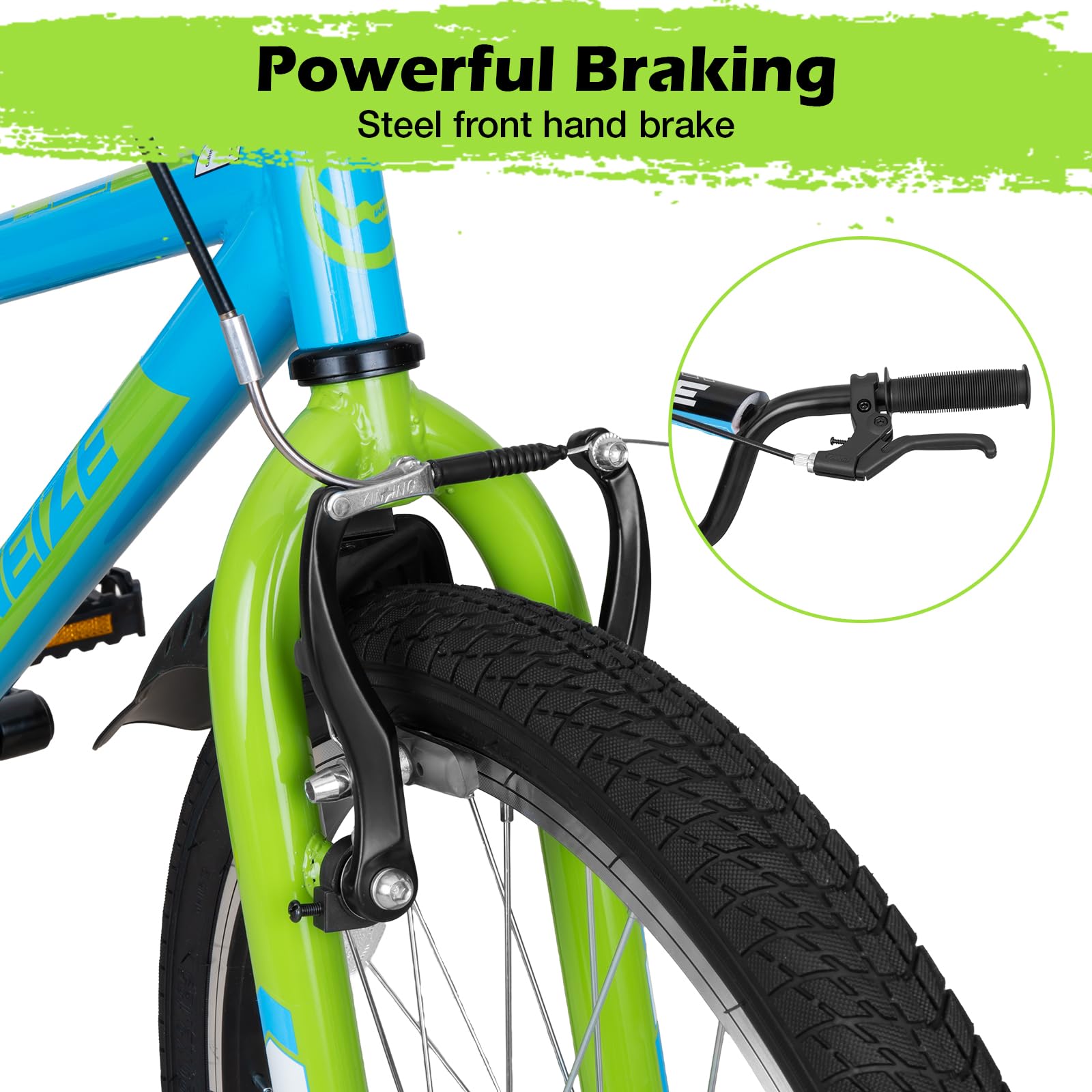 WEIZE Kids Bikes,Boy's Bike for Kids,BMX Style Bicycle for Boys Girls Ages 4-12 Years Old,Kids Bicycle with Adjustable Seat,Training Wheels,Front and Rear Fender,Multiple Color Options