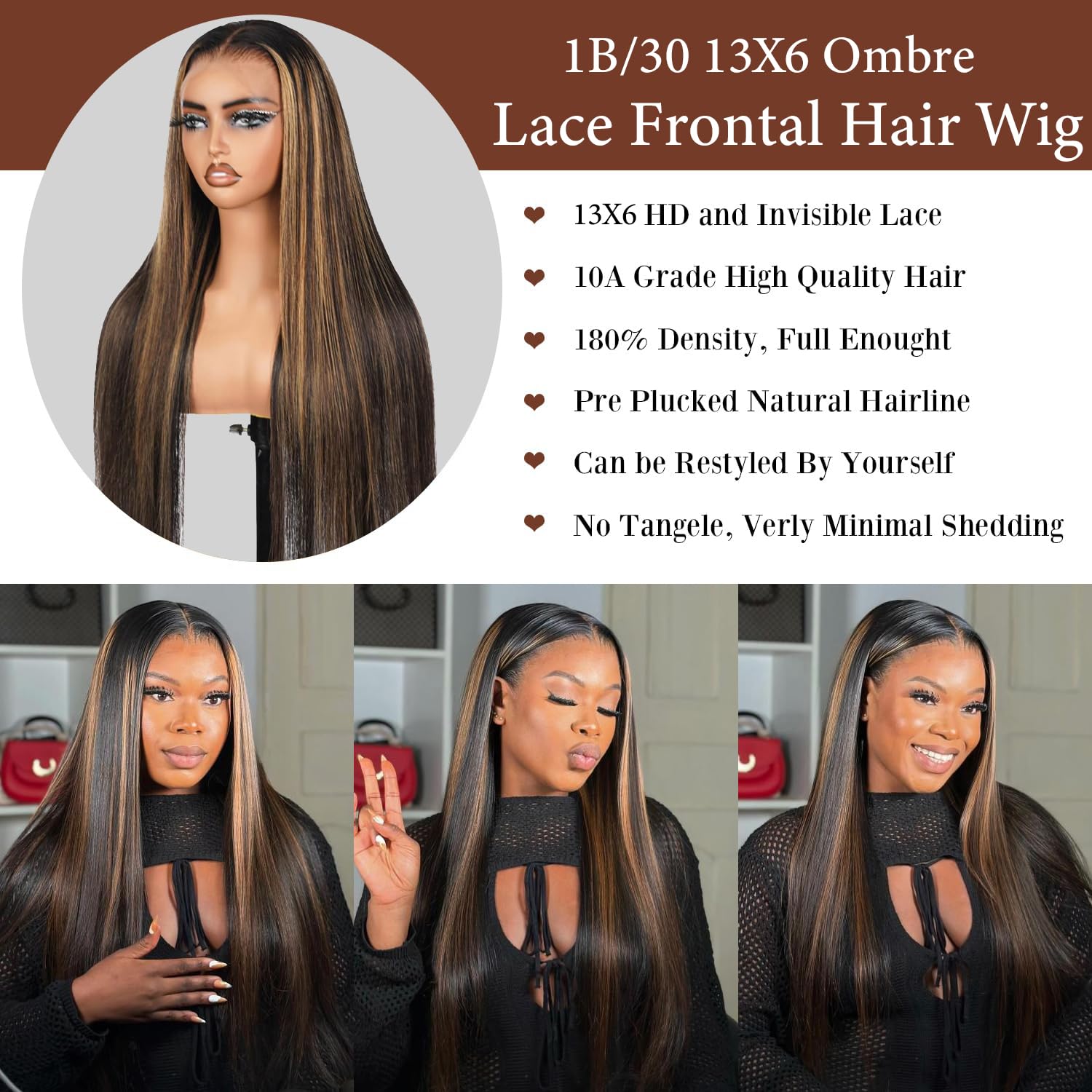 Fiumer Burgundy Wig Human Hair 28inch 13x6 HD Transparent Lace Straight 99J Red Human Hair Wig Colored Reddish Brown Lace Frontal Wigs 180% Density Pre Plucked