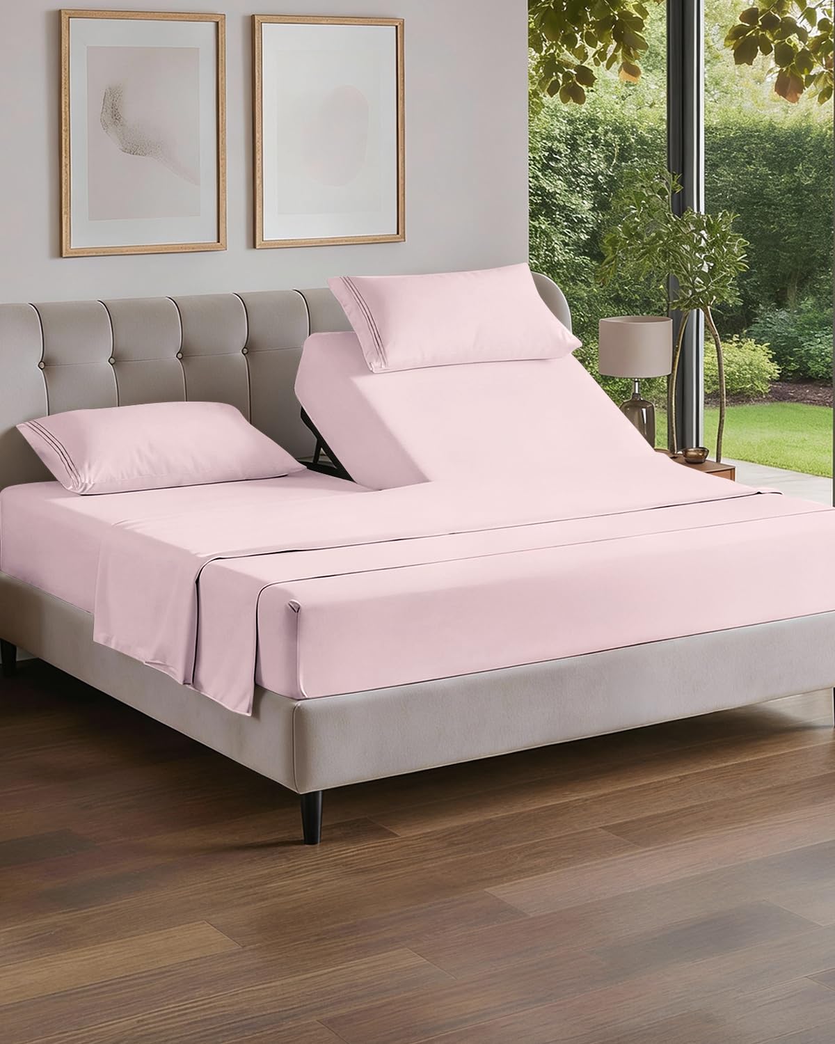 Queen Size 4 Piece Sheet Set - Comfy Breathable & Cooling Sheets - Hotel Luxury Bed Sheets for Women & Men - Deep Pockets, Easy-Fit, Extra Soft and Wrinkle Free Sheets - White Oeko-Tex Bed Sheet Set