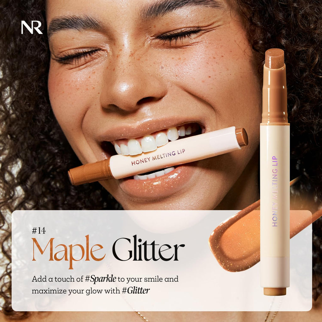 Nature Republic HONEY MELTING LIP (02 FIG) SOFT LIP STICK, Hydrating Gloss, Moisturizing balms, Sheer tint, Shine & Nude, Glowy Finish, korean make up