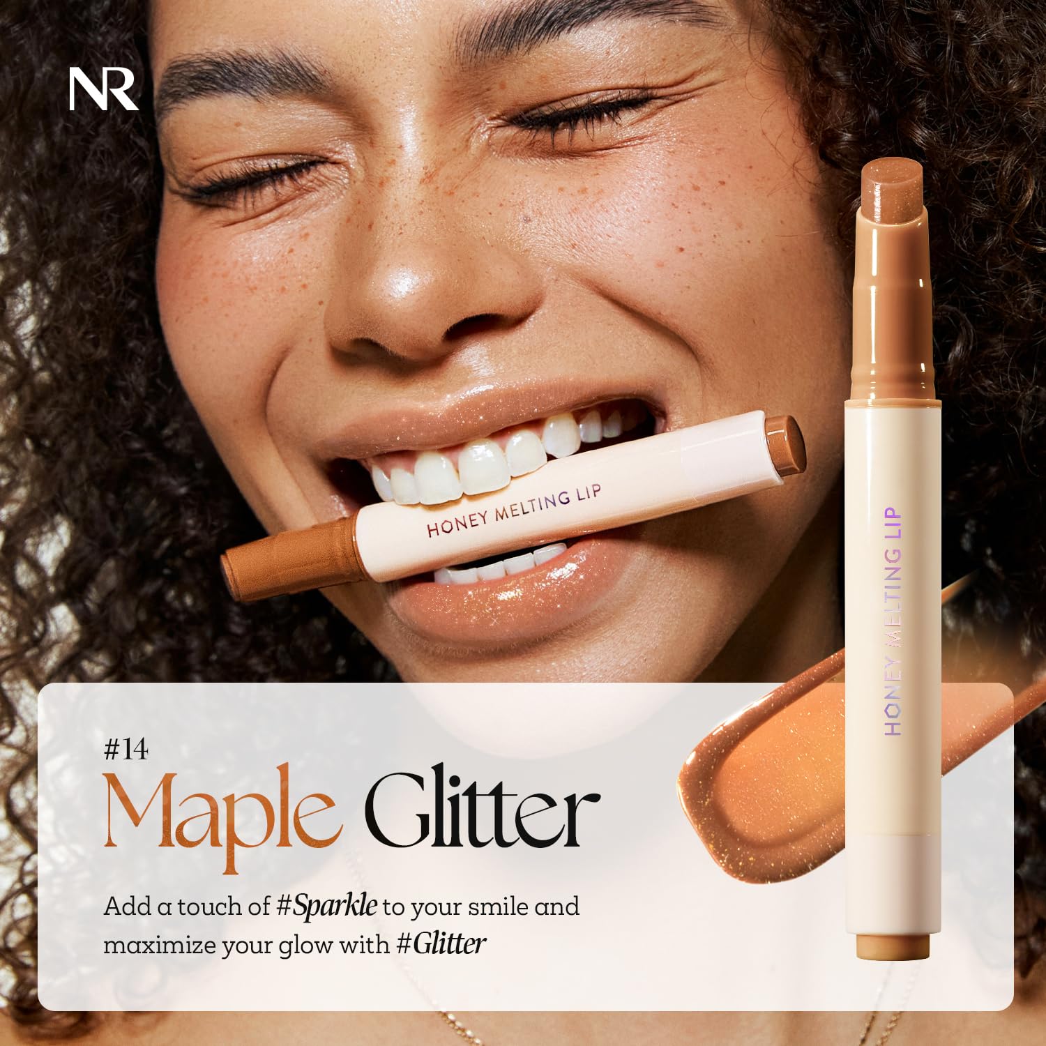 Nature Republic HONEY MELTING LIP (02 FIG) SOFT LIP STICK, Hydrating Gloss, Moisturizing balms, Sheer tint, Shine & Nude, Glowy Finish, korean make up