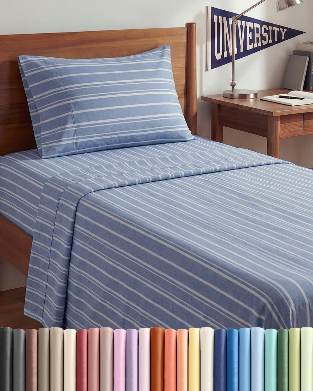 Queen Size 4 Piece Sheet Set - Comfy Breathable & Cooling Sheets - Hotel Luxury Bed Sheets for Women & Men - Deep Pockets, Easy-Fit, Extra Soft and Wrinkle Free Sheets - White Oeko-Tex Bed Sheet Set