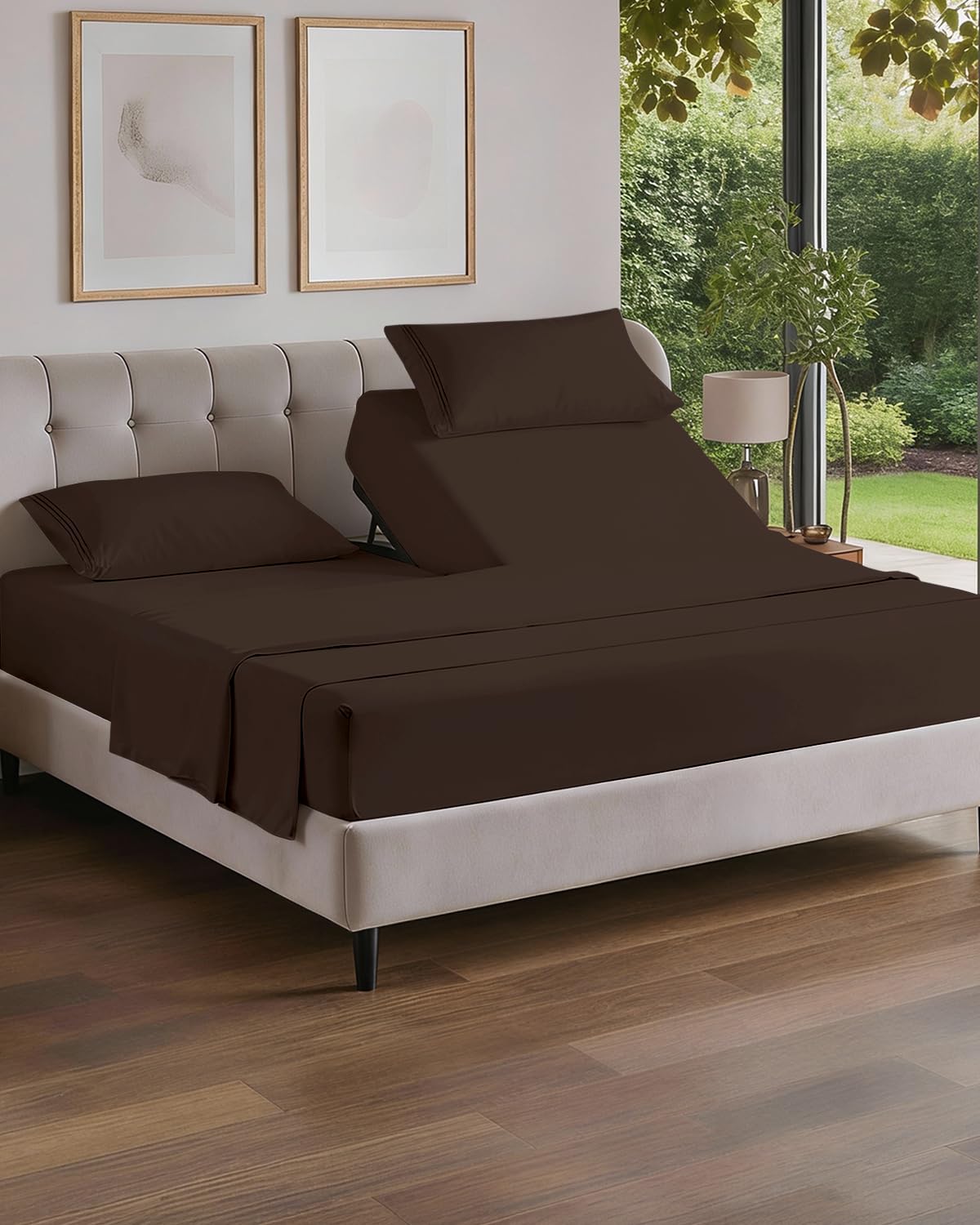 Queen Size 4 Piece Sheet Set - Comfy Breathable & Cooling Sheets - Hotel Luxury Bed Sheets for Women & Men - Deep Pockets, Easy-Fit, Extra Soft and Wrinkle Free Sheets - White Oeko-Tex Bed Sheet Set