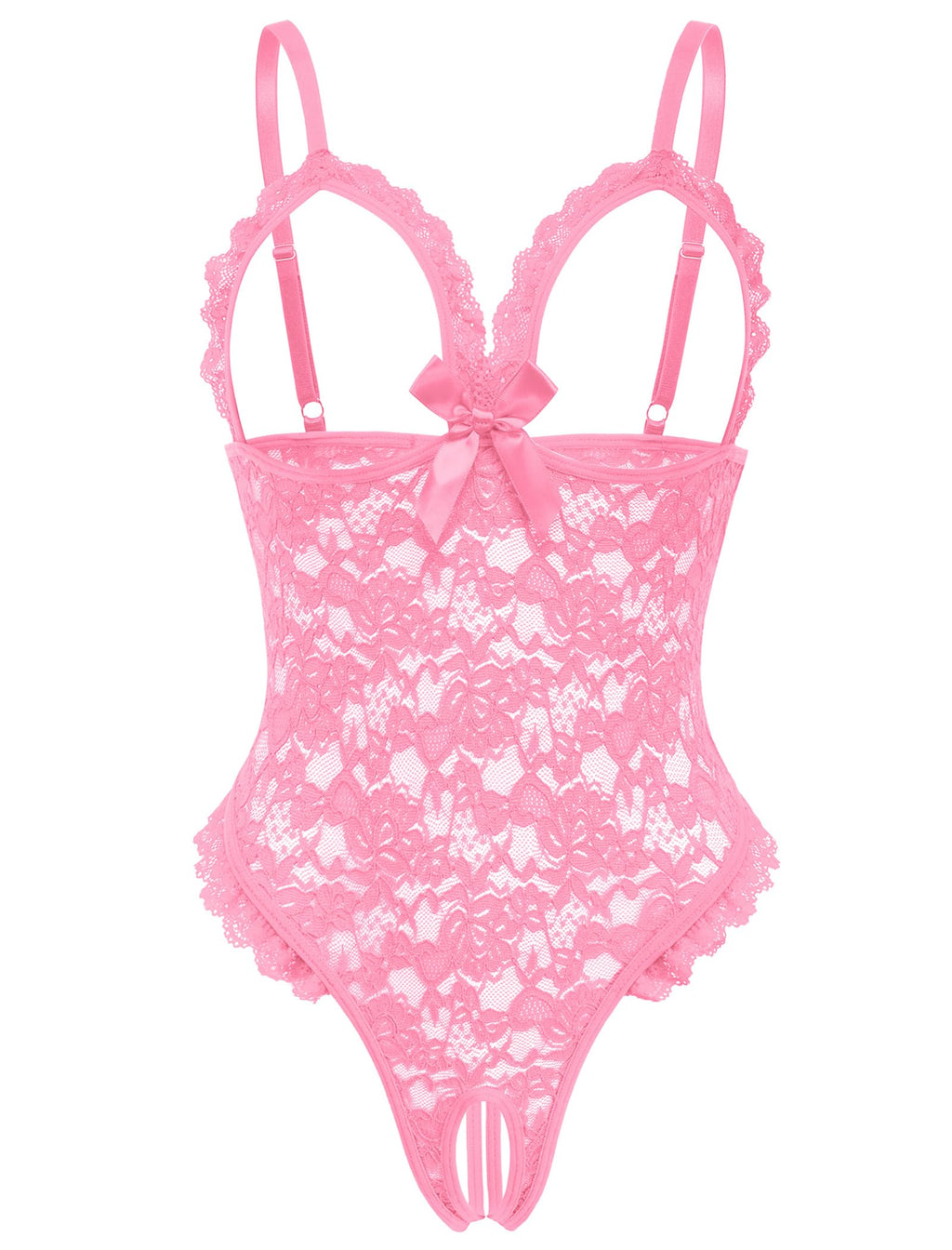 Avidlove One Piece Lingerie Sexy Teddy Ruffle V Neck Bodysuit Lace Nightie