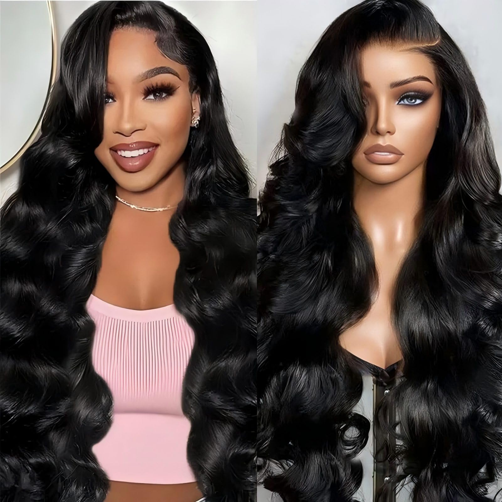 QZOQZO 28 Inch 99j Burgundy Lace Front Wigs Human Hair Red Burgundy Wig 180% Density 13x6 Body Wave Lace Front Wigs Pre Plucked Glueless Lace Front Wigs Human Hair for Women