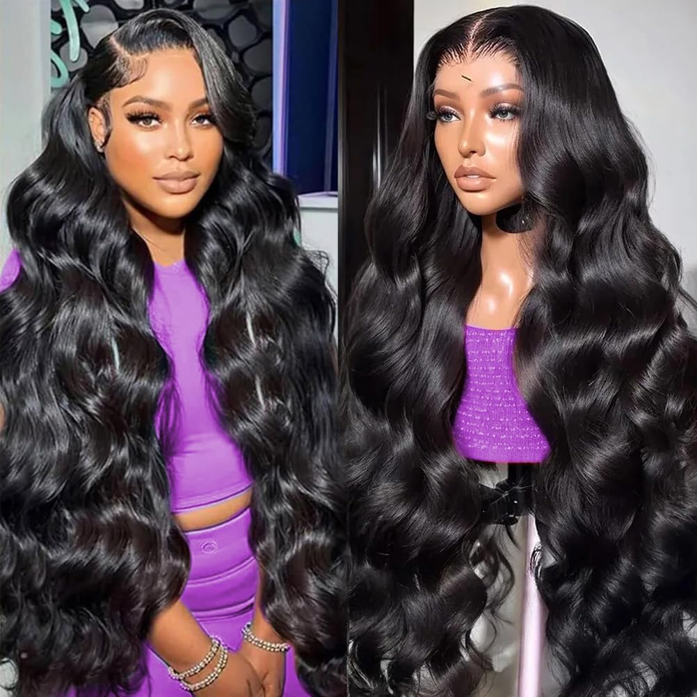 30inch Chocolate Brown Lace Front Wig Human Hair 13x6 Hd Lace Frontal Wigs Human Hair 200 Density Body Wave Chocolate Brown Wig Human Hair pre Plucked Colored Wigs for Women