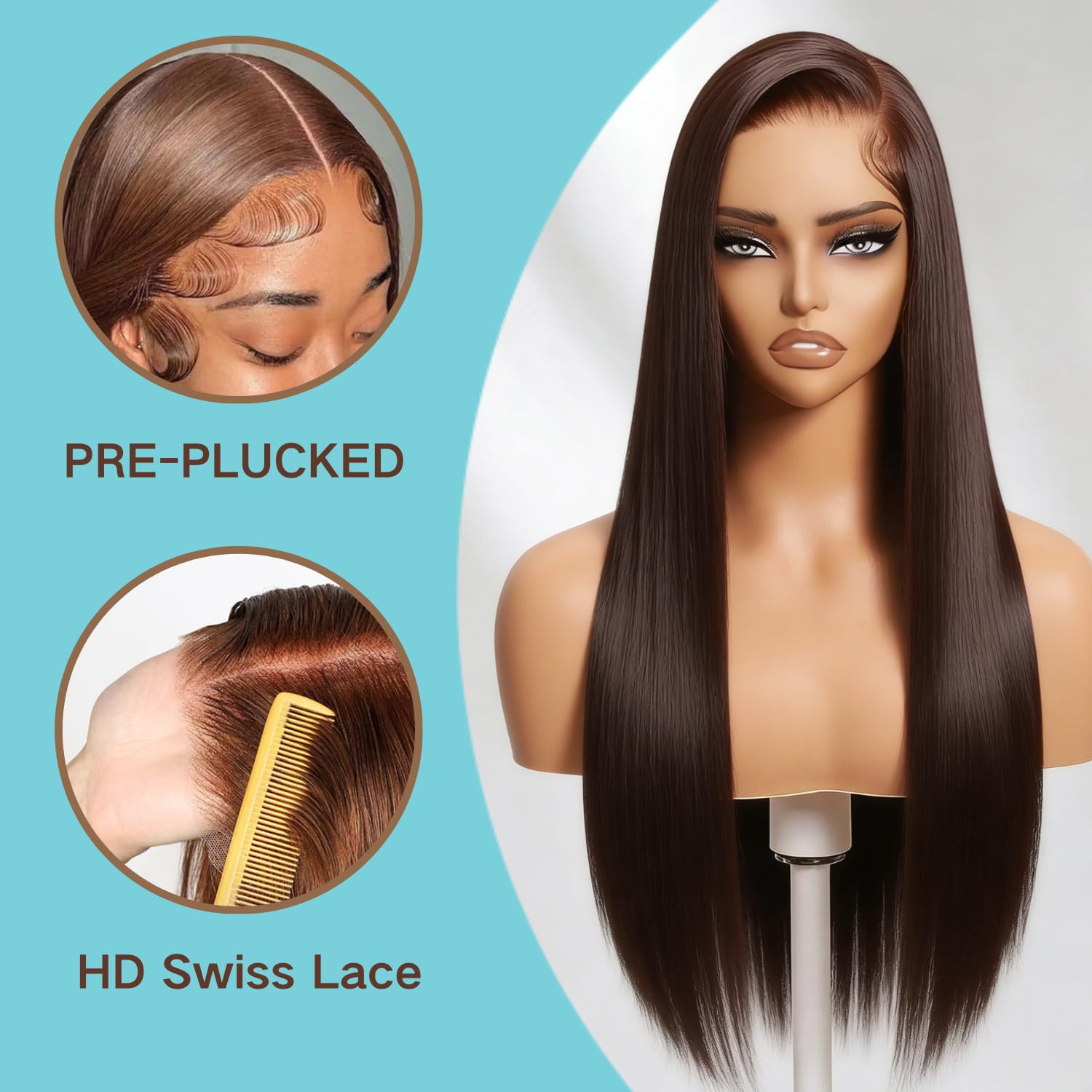 GZX 26 Inch 613 Lace Front Wig Human Hair 13X4 Blonde Straight HD Transparent Lace Frontal Wigs Human Hair Pre Plucked with Baby Hair 180% Density Blonde Glueless Wigs Human Hair