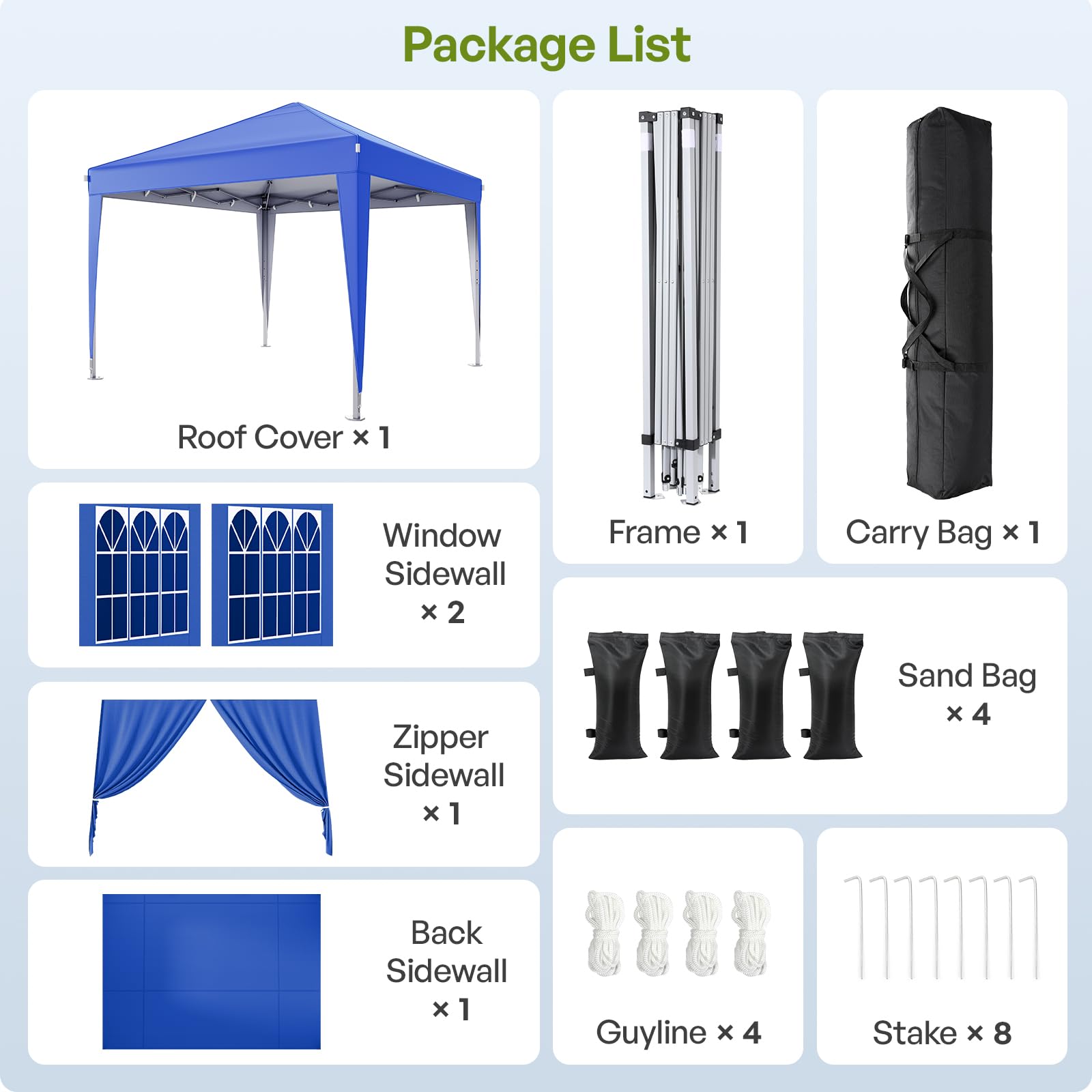 Driftalia 10x10 Pop Up Canopy with Sidewalls, Outdoor Instant Canopy Tent with Carry Bag for Commercial Events, Camping, Backyard Parties - White