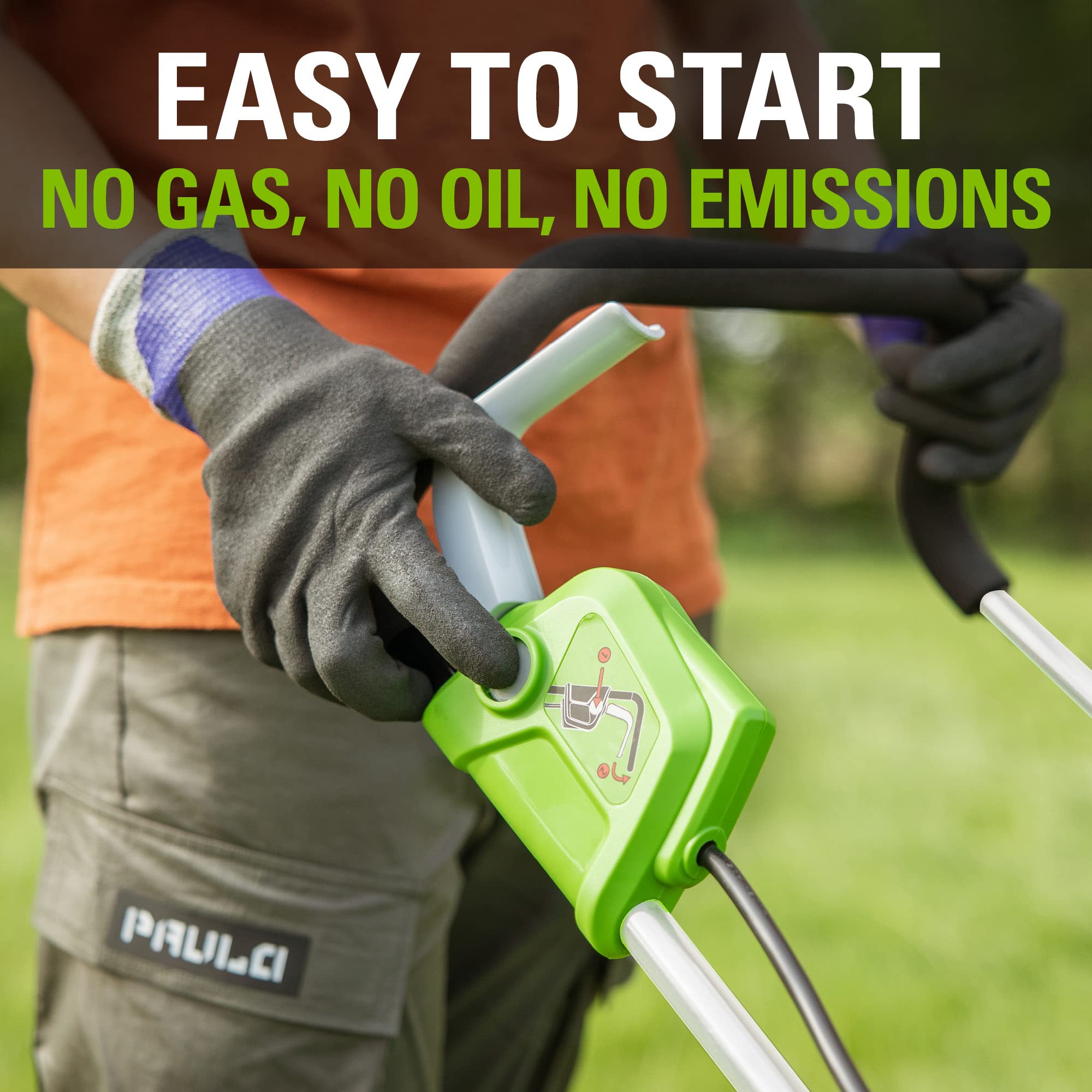 Greenworks 40V 16" (Push) Cordless Lawn Mower, 4.0Ah Battery (1/3 Acre, Push Button Start, Compatible with 75+ Tools)