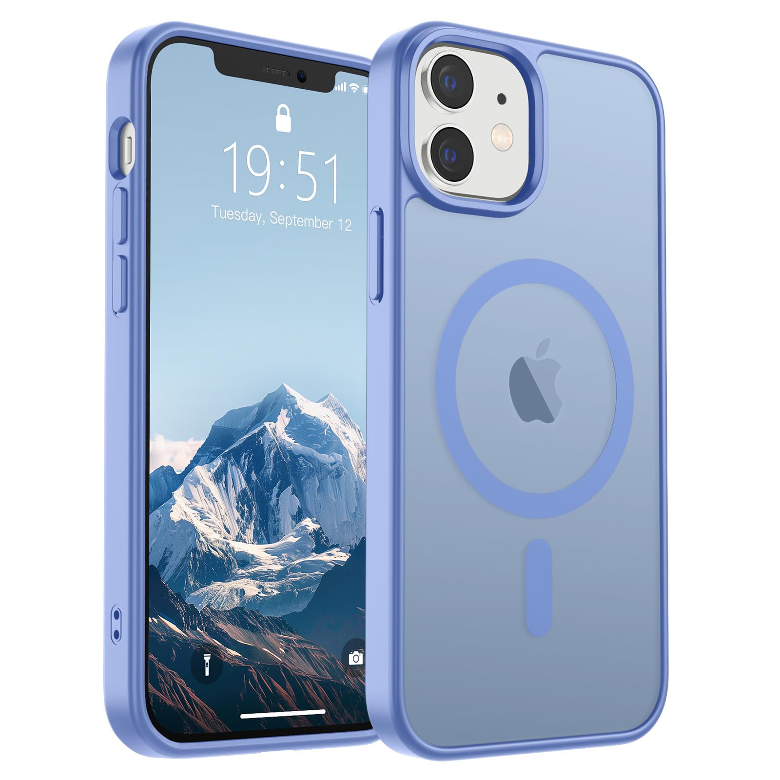 SUPFINE Magnetic for iPhone 17 Pro Max Case (Compatible with MagSafe)(Military Grade Drop Protection) Translucent Matte Shockproof with Anti-Fingerprint Phone Cover, Black