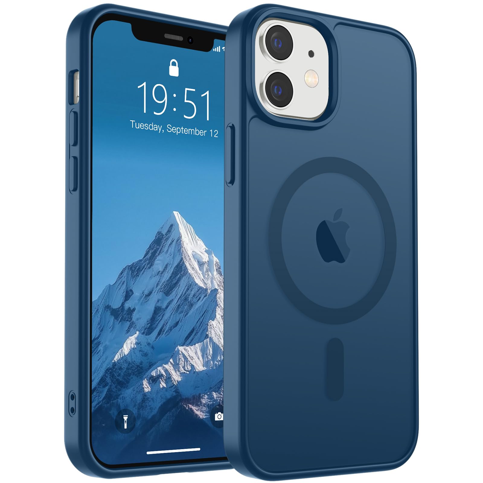 SUPFINE Magnetic for iPhone 17 Pro Max Case (Compatible with MagSafe)(Military Grade Drop Protection) Translucent Matte Shockproof with Anti-Fingerprint Phone Cover, Black