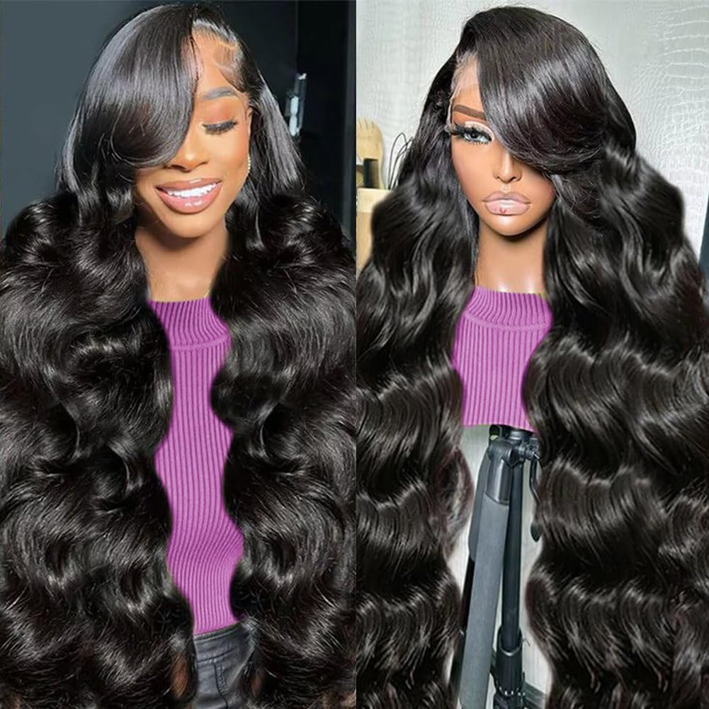 30inch Chocolate Brown Lace Front Wig Human Hair 13x6 Hd Lace Frontal Wigs Human Hair 200 Density Body Wave Chocolate Brown Wig Human Hair pre Plucked Colored Wigs for Women