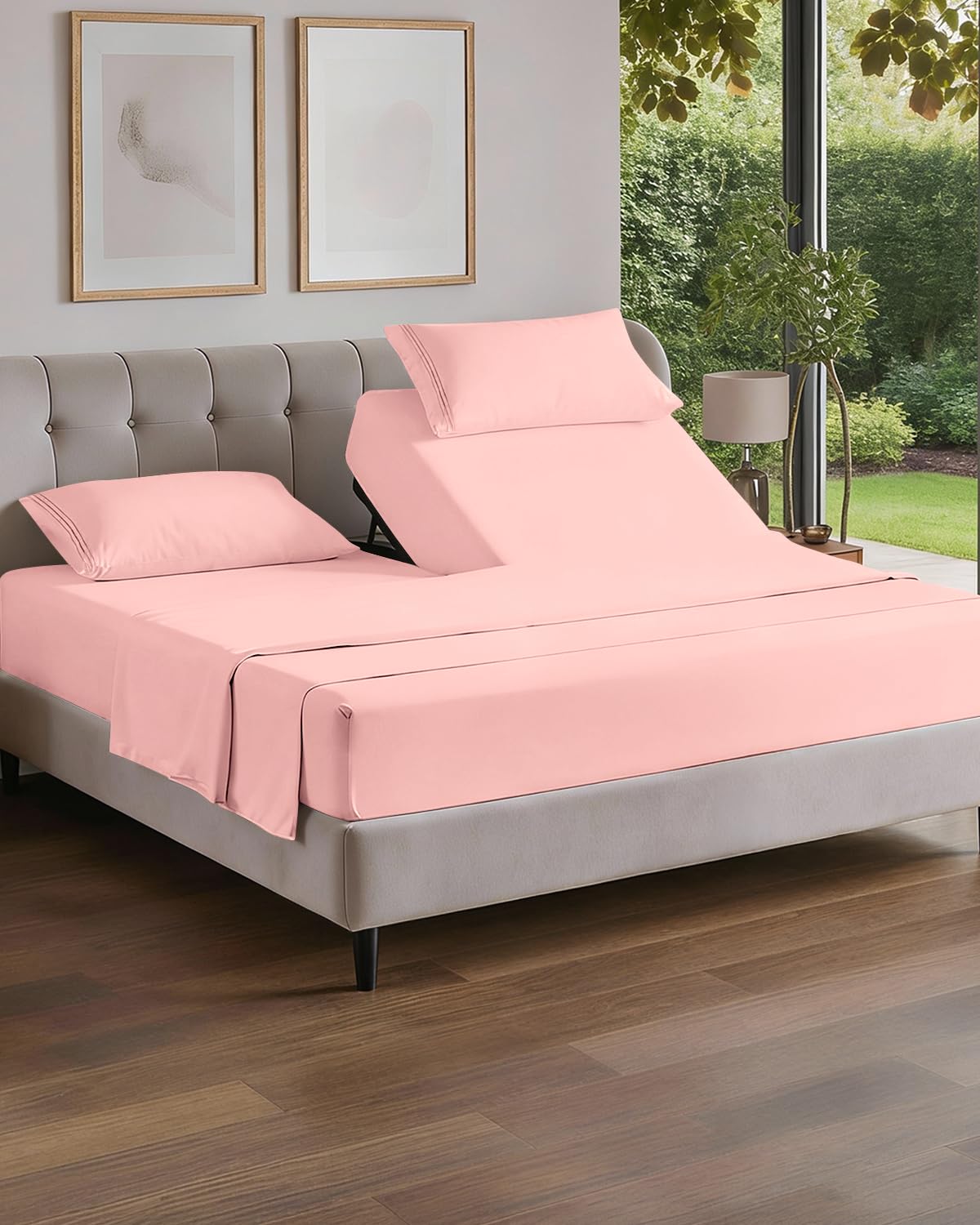 Queen Size 4 Piece Sheet Set - Comfy Breathable & Cooling Sheets - Hotel Luxury Bed Sheets for Women & Men - Deep Pockets, Easy-Fit, Extra Soft and Wrinkle Free Sheets - White Oeko-Tex Bed Sheet Set