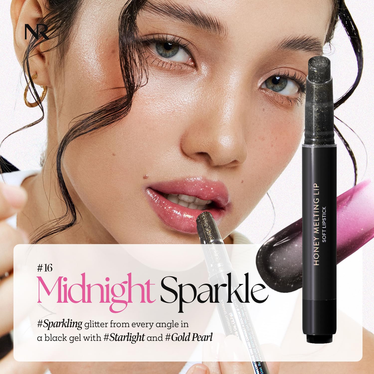 Nature Republic HONEY MELTING LIP (02 FIG) SOFT LIP STICK, Hydrating Gloss, Moisturizing balms, Sheer tint, Shine & Nude, Glowy Finish, korean make up